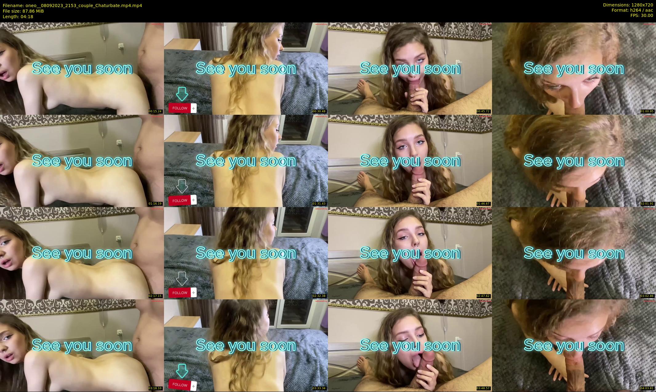 oneo_ — 5 minute Chaturbate couple cam show recording, 720p, Sep 8, 2023
