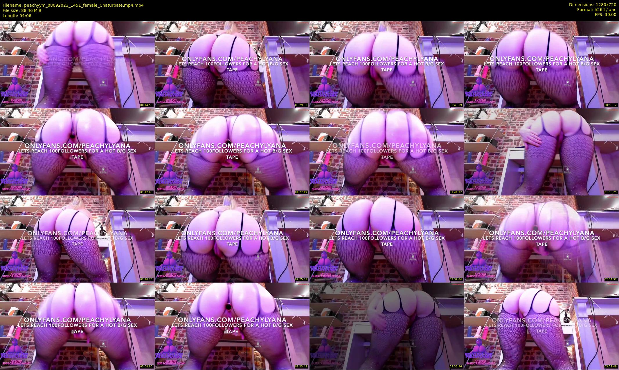 peachyym — 5 minute Chaturbate female cam show recording, 720p, Sep 8, 2023