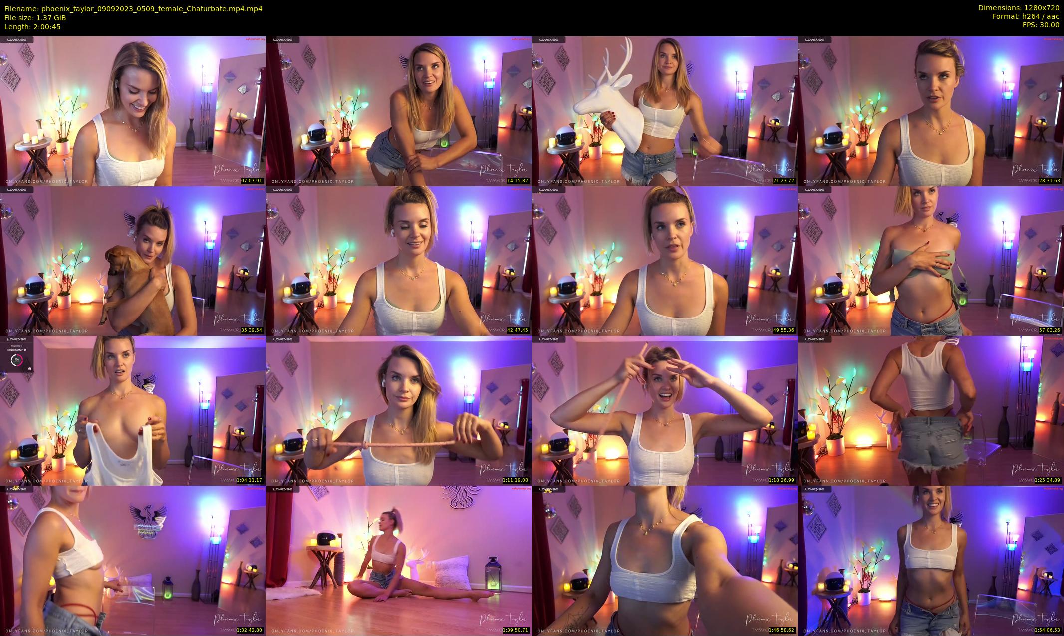 phoenix_taylor — 121 minute Chaturbate female cam show recording, 720p, Sep 9, 2023
