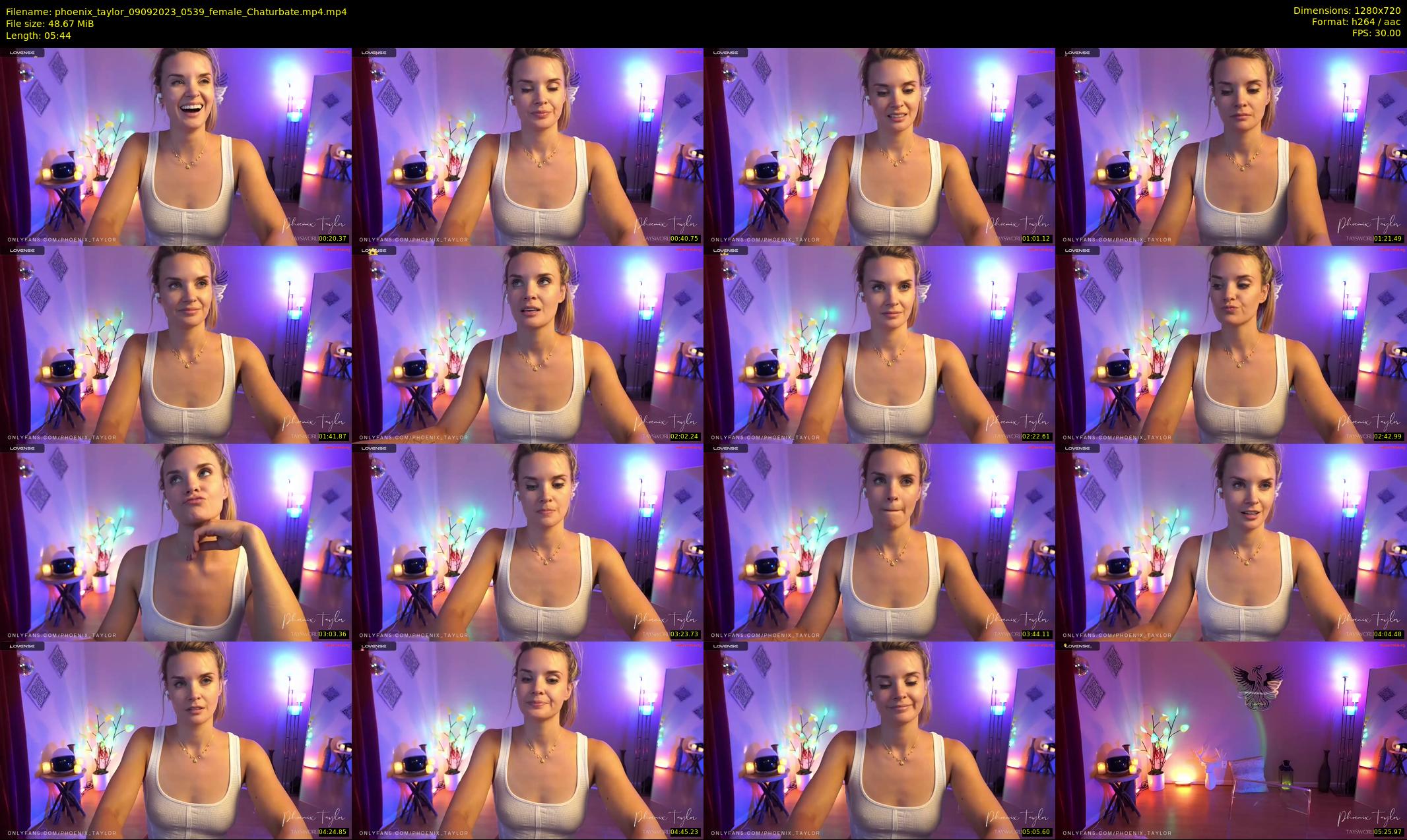 phoenix_taylor — 6 minute Chaturbate female cam show recording, 720p, Sep 9, 2023