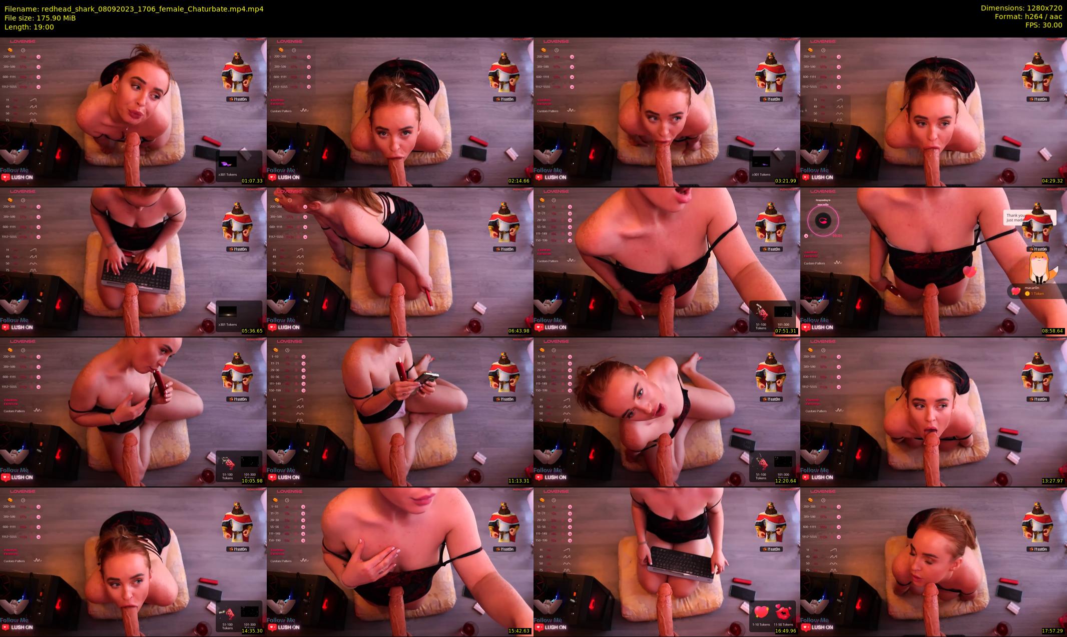 redhead_shark — 19 minute Chaturbate female cam show recording, 720p, Sep 8, 2023