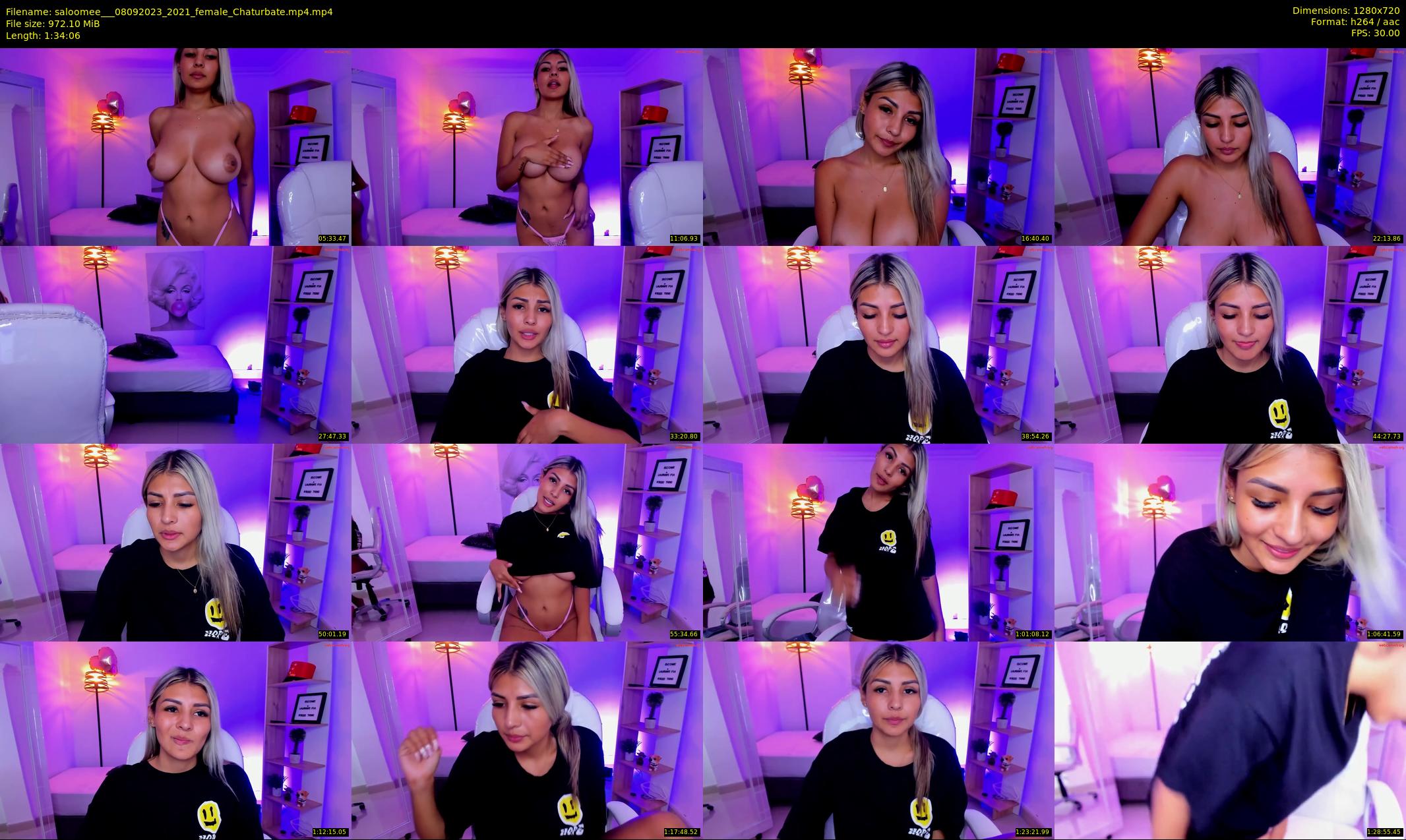 saloomee__ — 95 minute Chaturbate female cam show recording, 720p, Sep 8, 2023