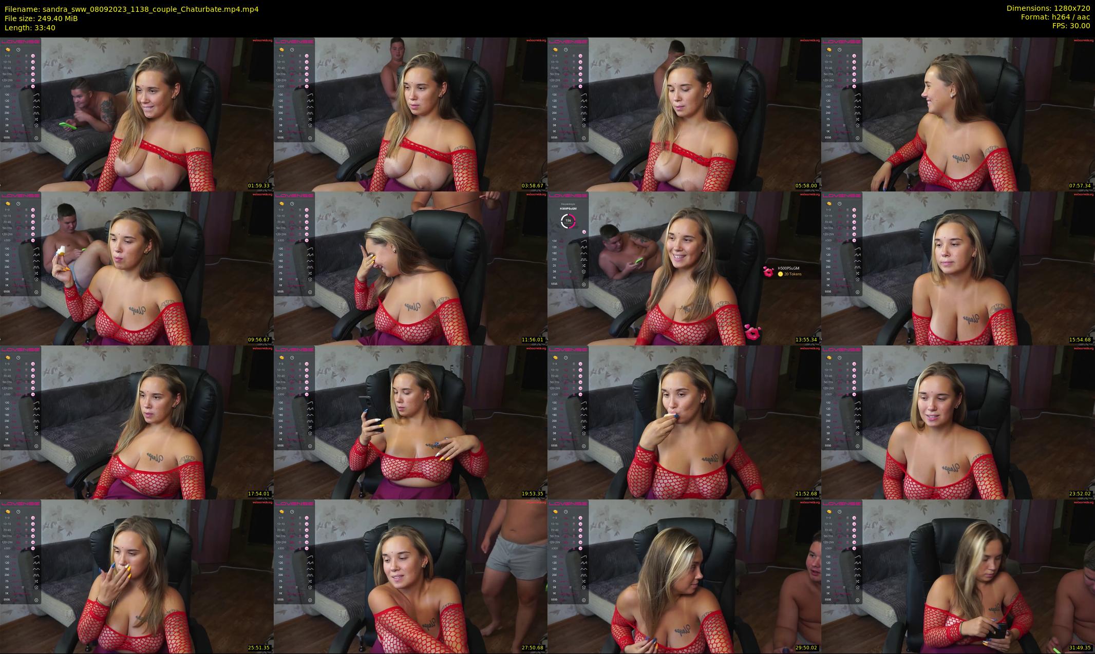 sandra_sww — 34 minute Chaturbate couple cam show recording, 720p, Sep 8, 2023