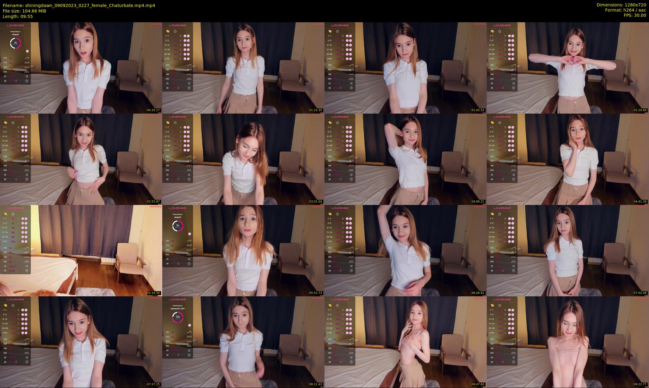 shiningdawn — 10 minute Chaturbate female cam show recording, 720p, Sep 9, 2023