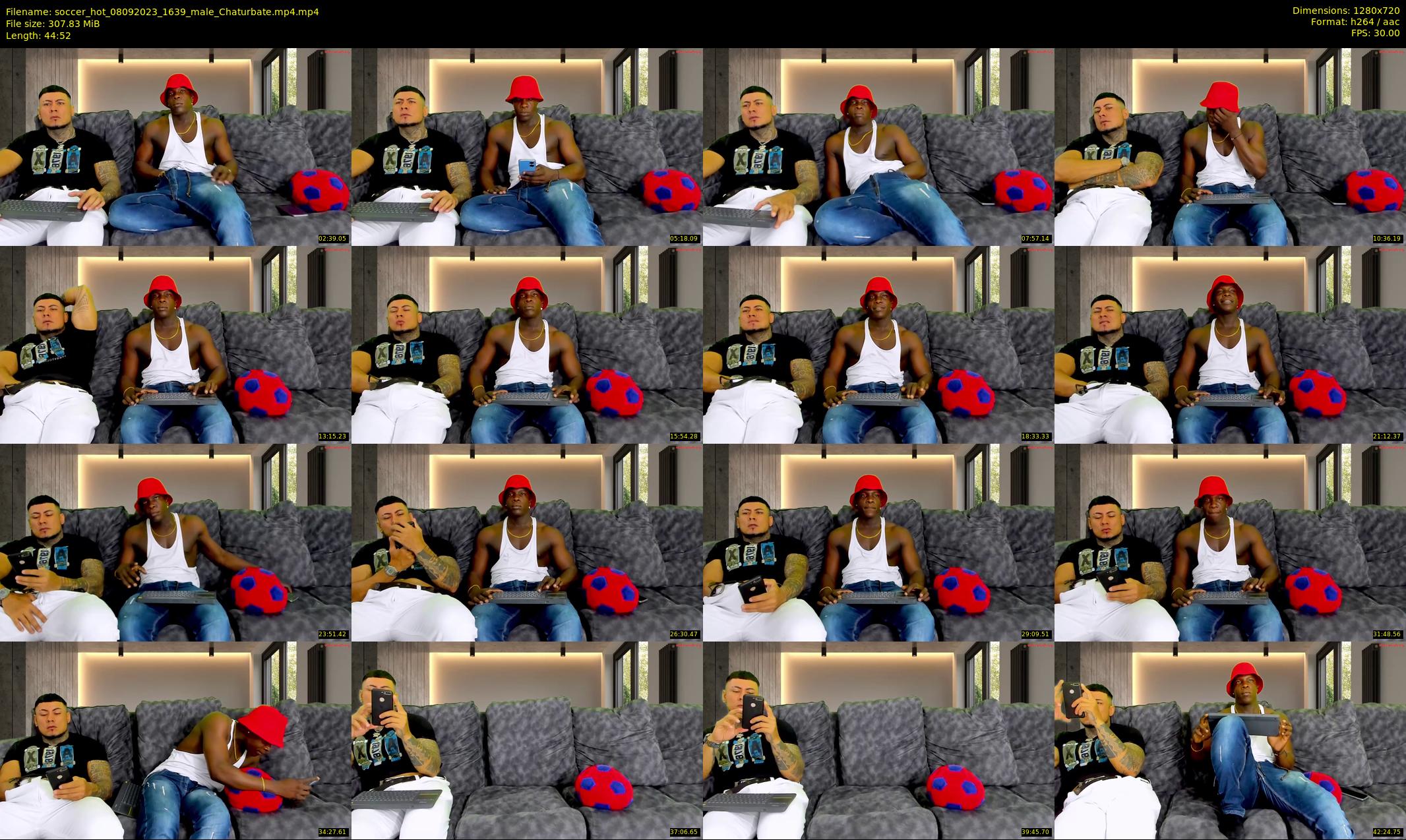 soccer_hot — 45 minute Chaturbate male cam show recording, 720p, Sep 8, 2023