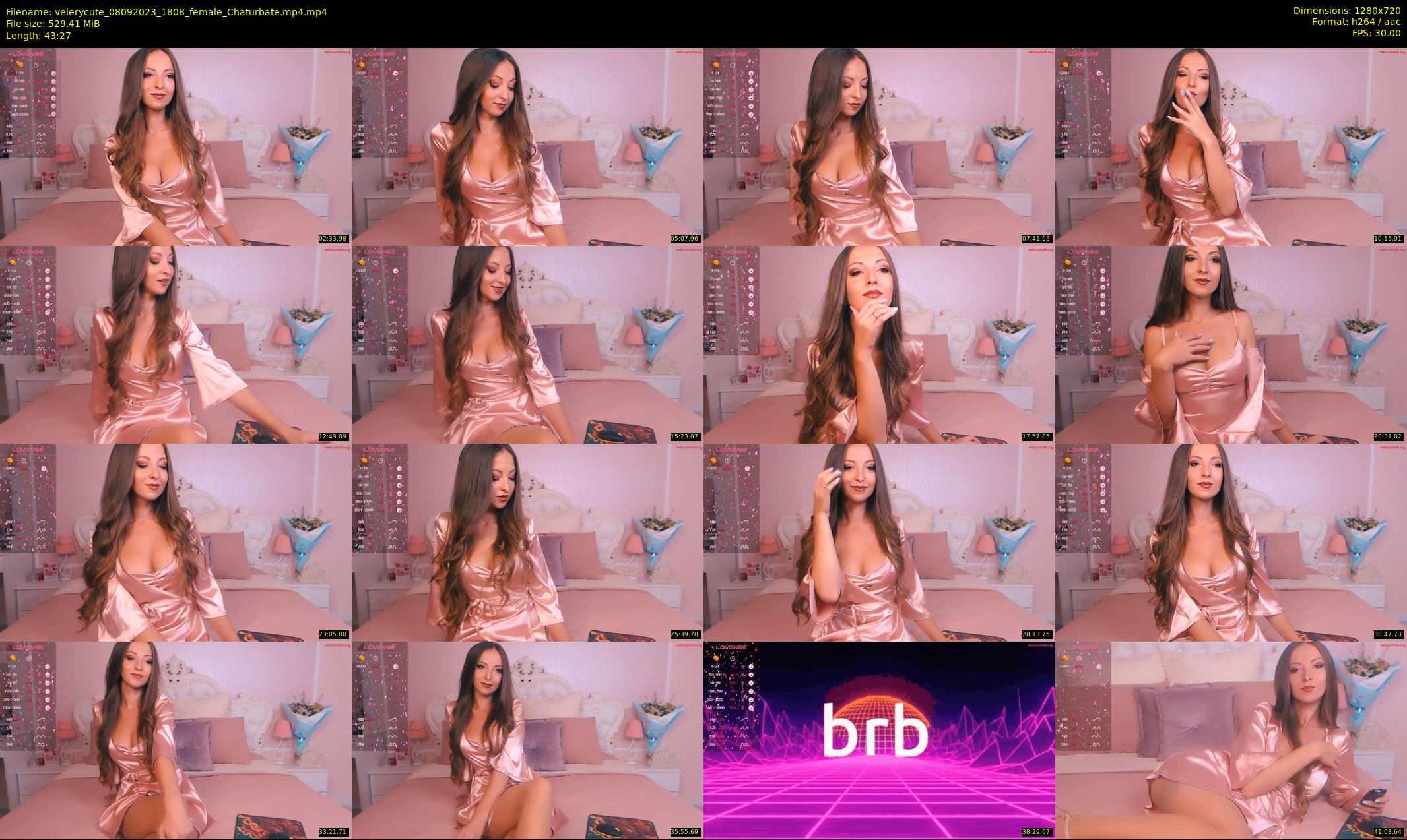 velerycute — 44 minute Chaturbate female cam show recording, 720p, Sep 8, 2023