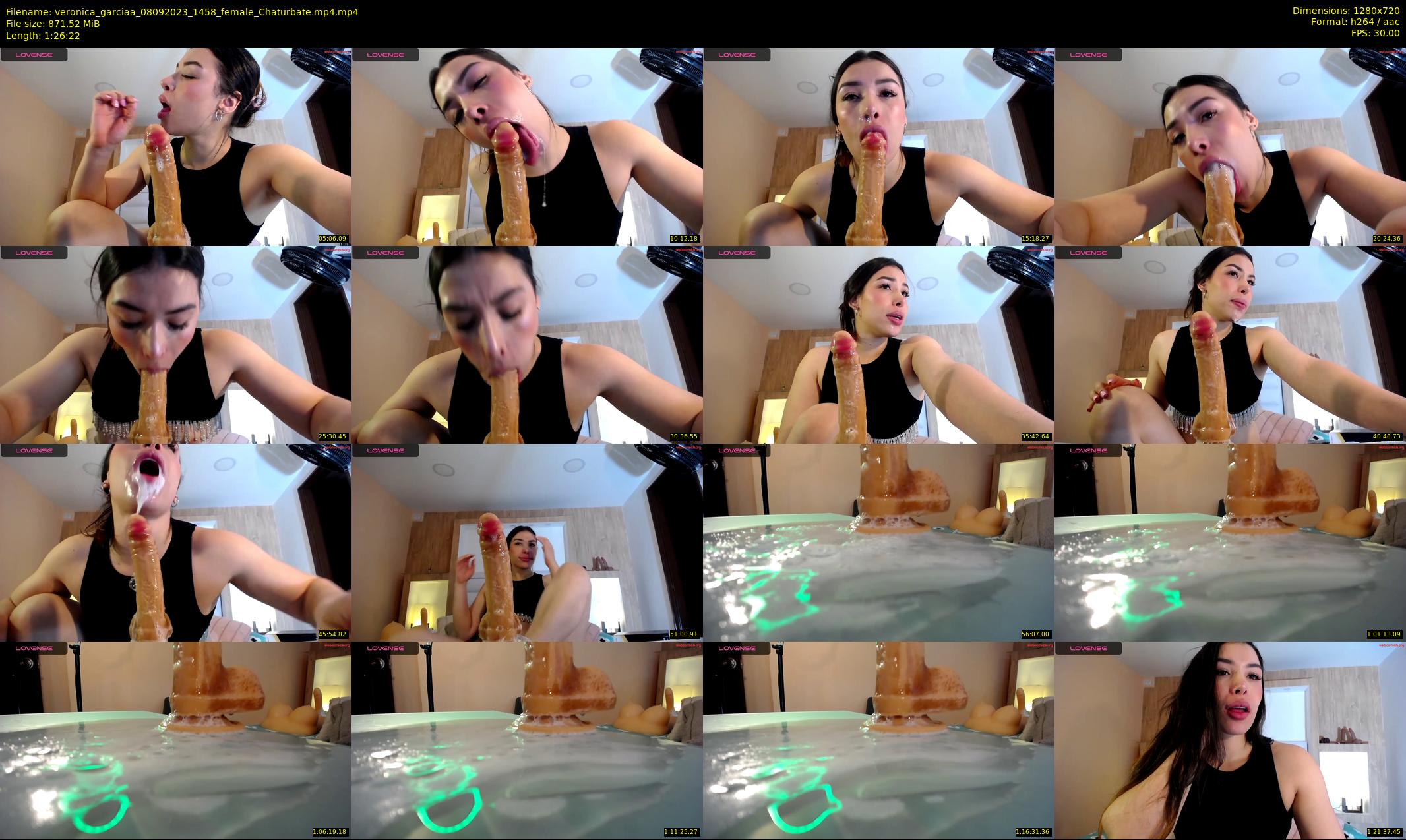 veronica_garciaa — 87 minute Chaturbate female cam show recording, 720p, Sep 8, 2023