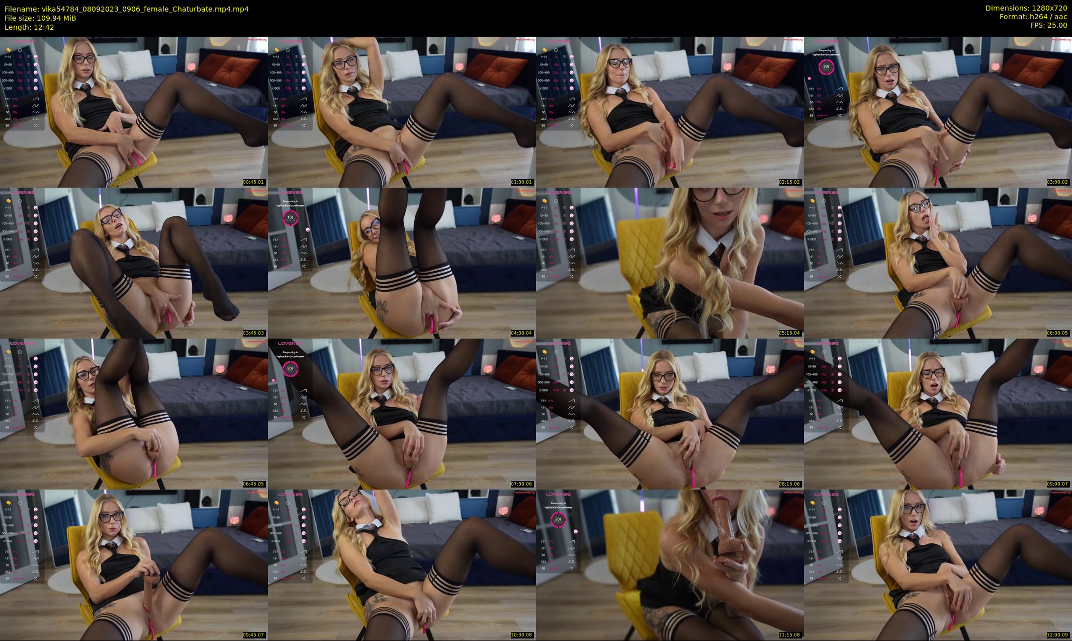vika54784 — 13 minute Chaturbate female cam show recording, 720p, Sep 8, 2023