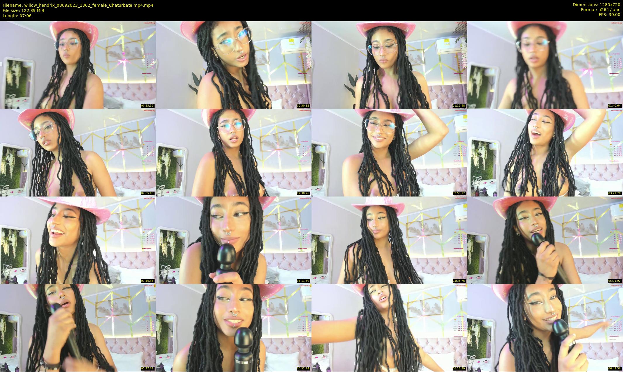 willow_hendrix — 8 minute Chaturbate female cam show recording, 720p, Sep 8, 2023