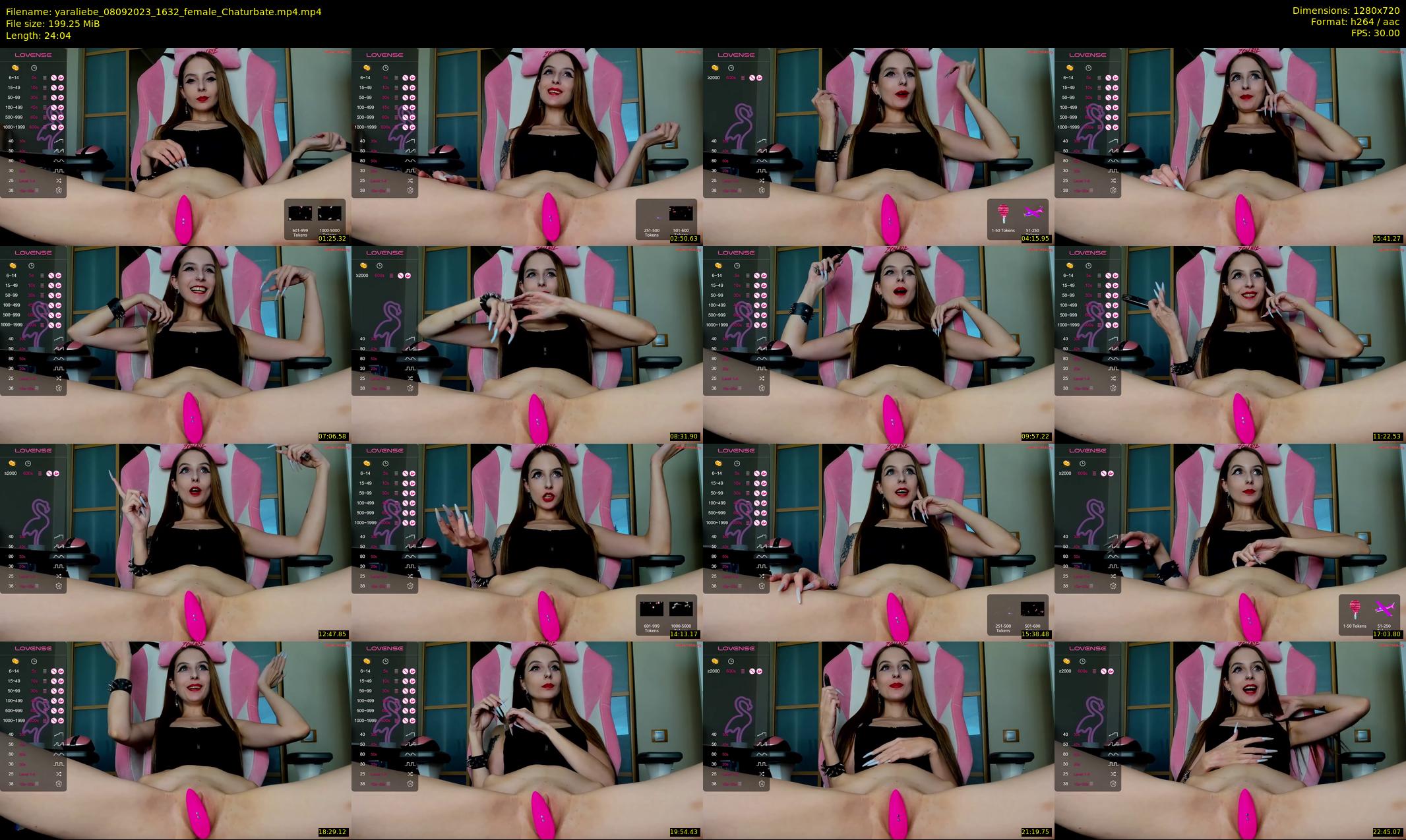 yaraliebe — 25 minute Chaturbate female cam show recording, 720p, Sep 8, 2023