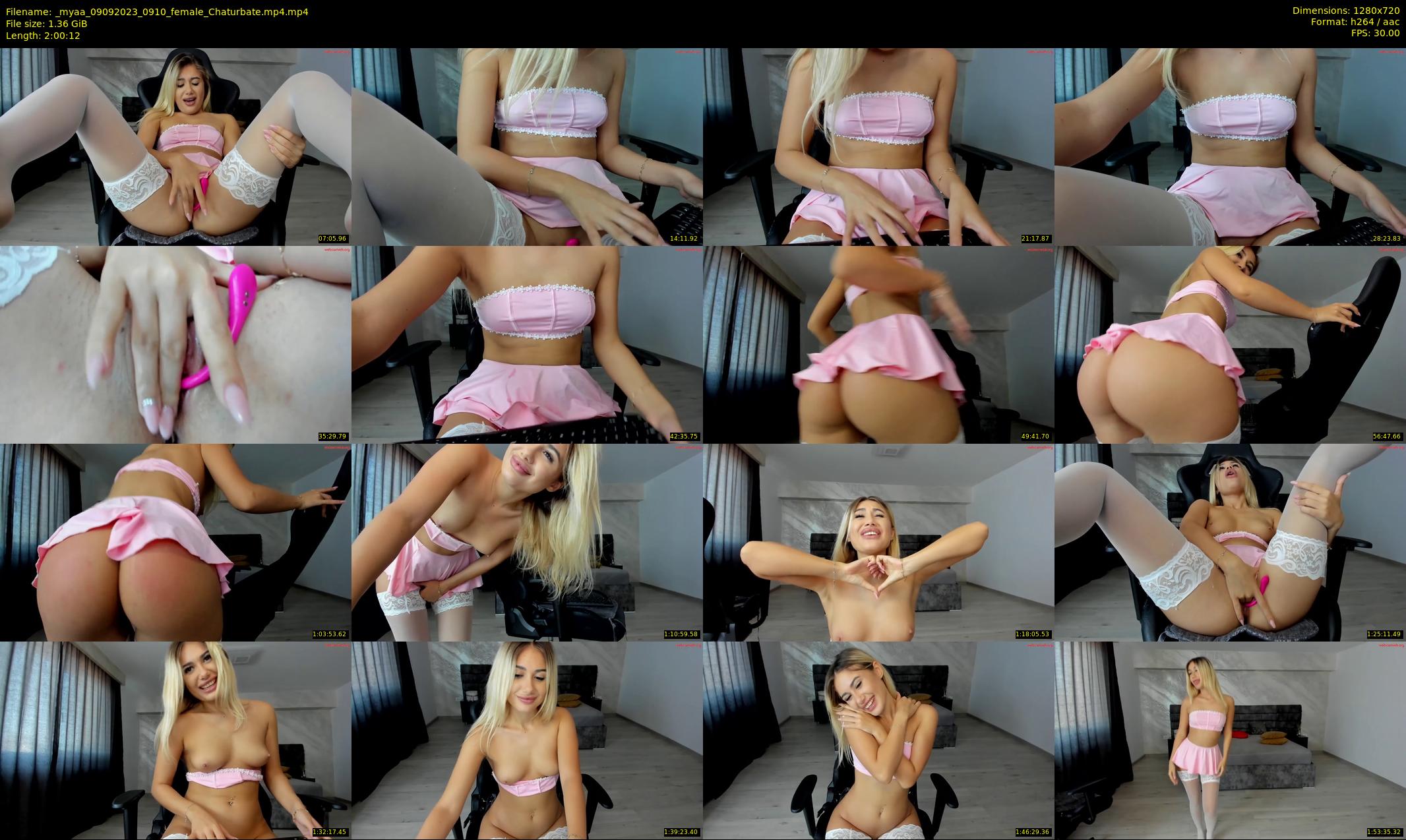 _myaa — 121 minute Chaturbate female cam show recording, 720p, Sep 9, 2023