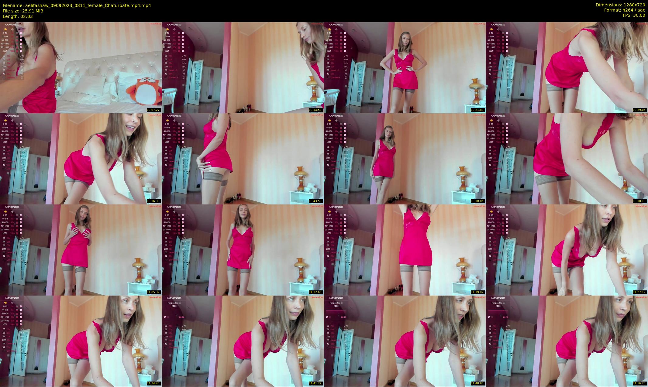 aelitashaw — 3 minute Chaturbate female cam show recording, 720p, Sep 9, 2023