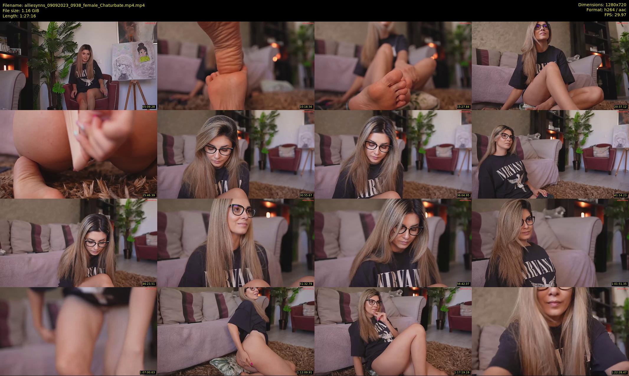 alliesynns — 88 minute Chaturbate female cam show recording, 720p, Sep 9, 2023