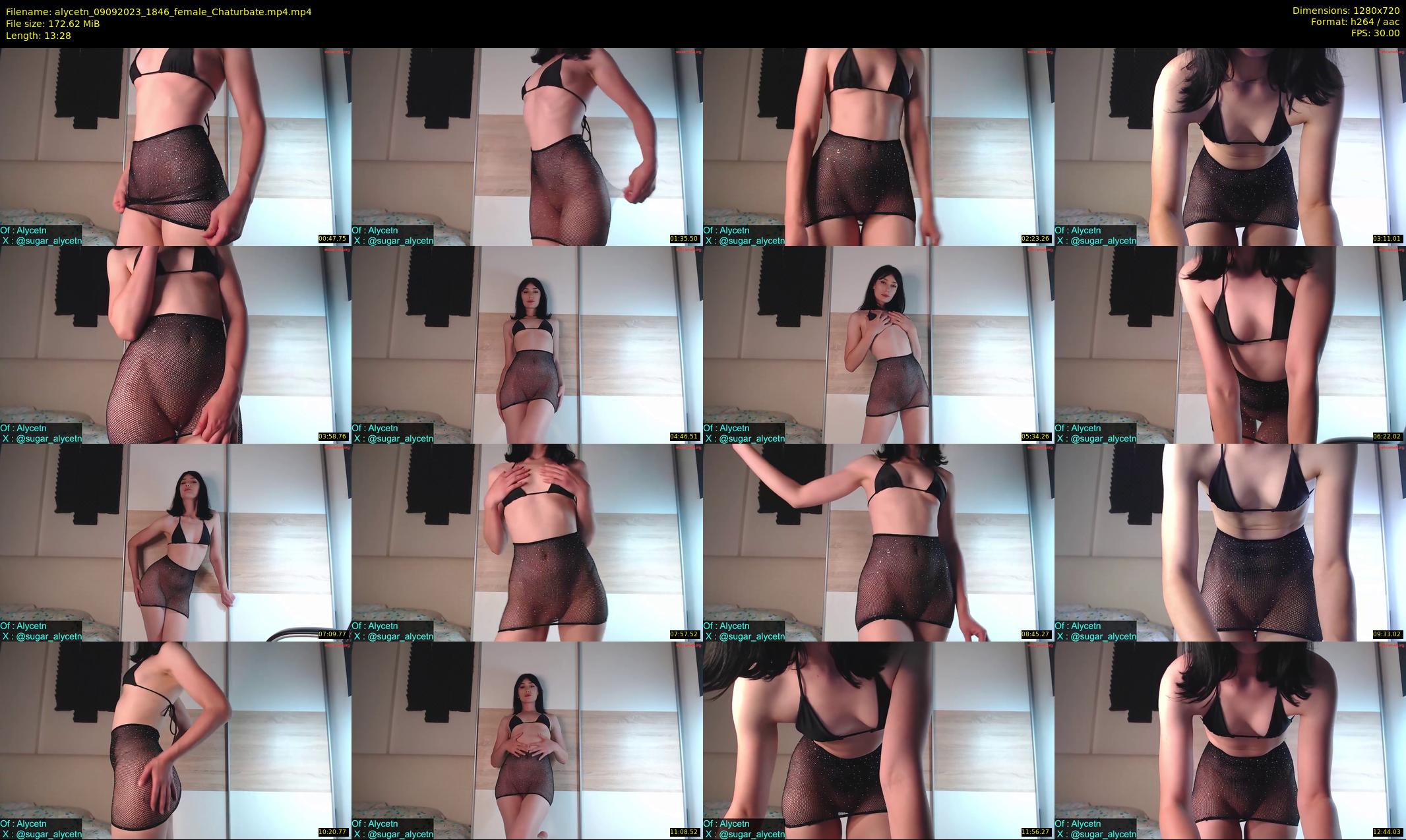 alycetn — 14 minute Chaturbate female cam show recording, 720p, Sep 9, 2023