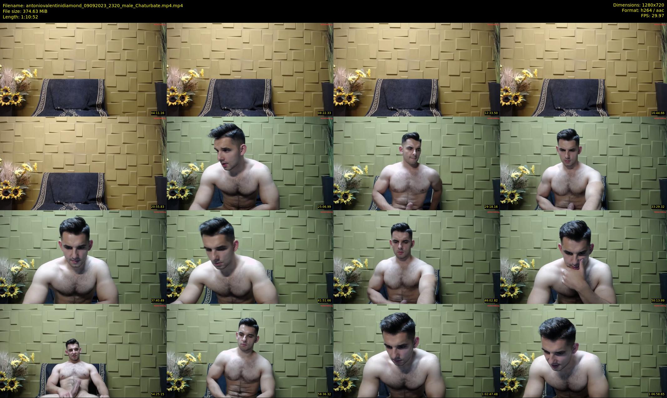 antoniovalentinidiamond — 71 minute Chaturbate male cam show recording, 720p, Sep 9, 2023