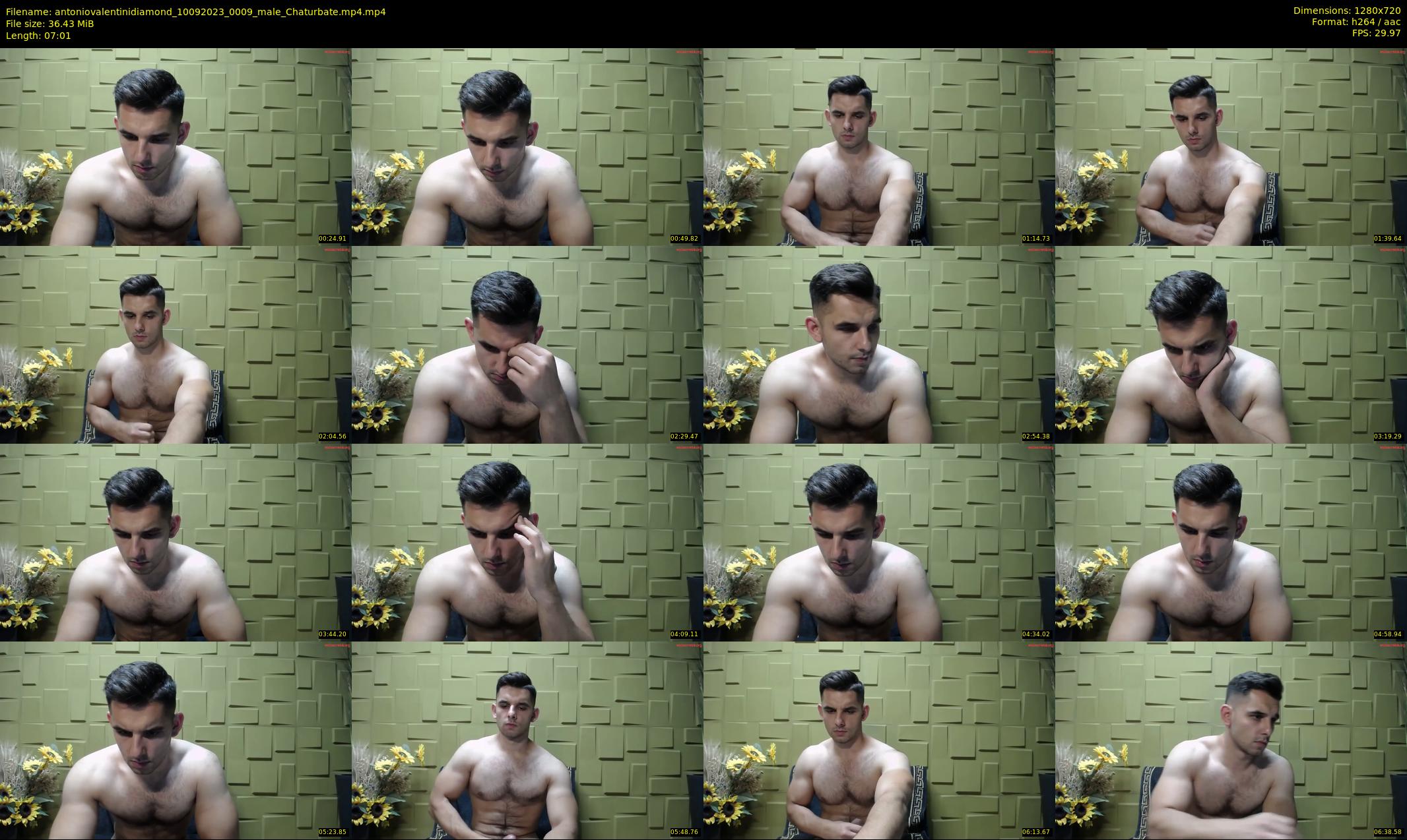 antoniovalentinidiamond — 8 minute Chaturbate male cam show recording, 720p, Sep 10, 2023