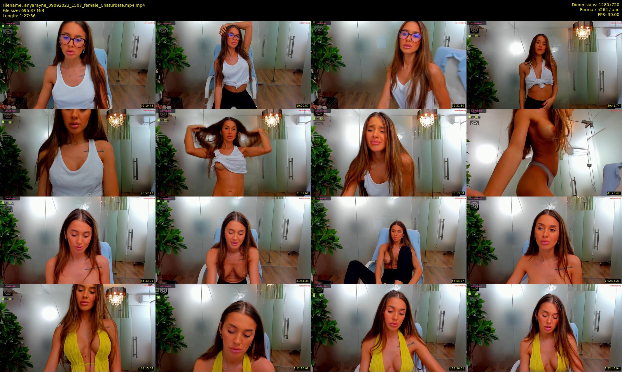 anyarayne — 88 minute Chaturbate female cam show recording, 720p, Sep 9, 2023
