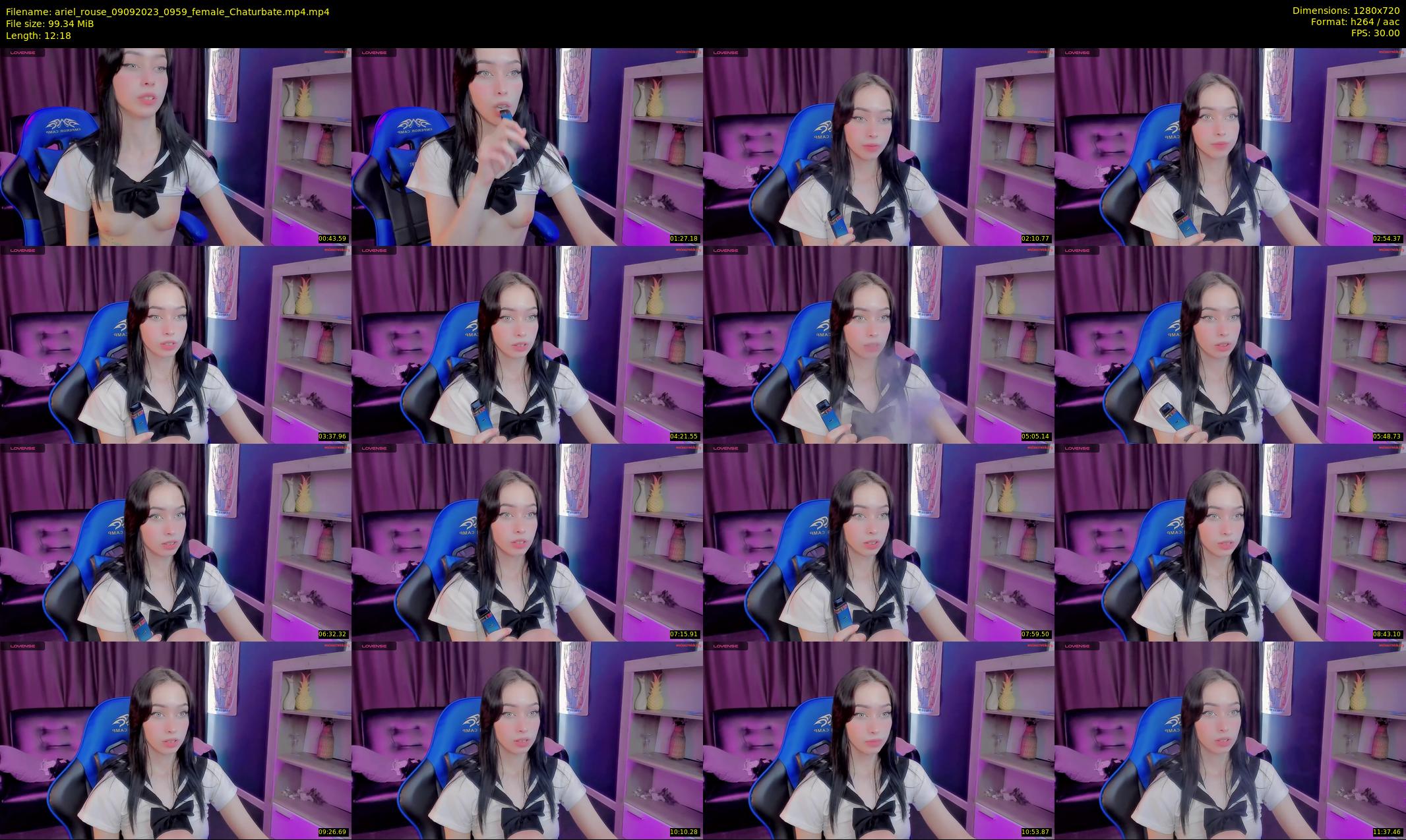 ariel_rouse — 13 minute Chaturbate female cam show recording, 720p, Sep 9, 2023