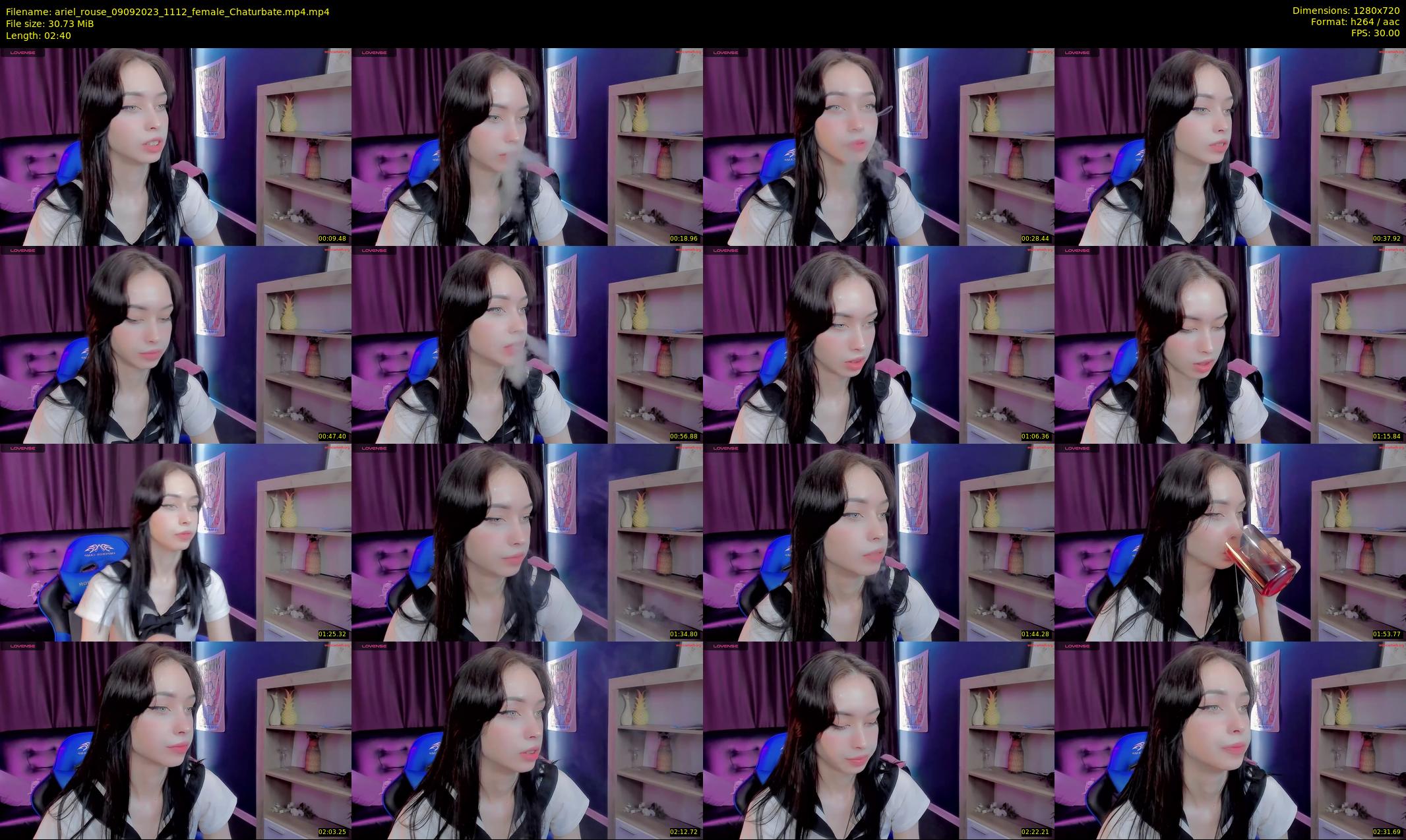 ariel_rouse — 3 minute Chaturbate female cam show recording, 720p, Sep 9, 2023