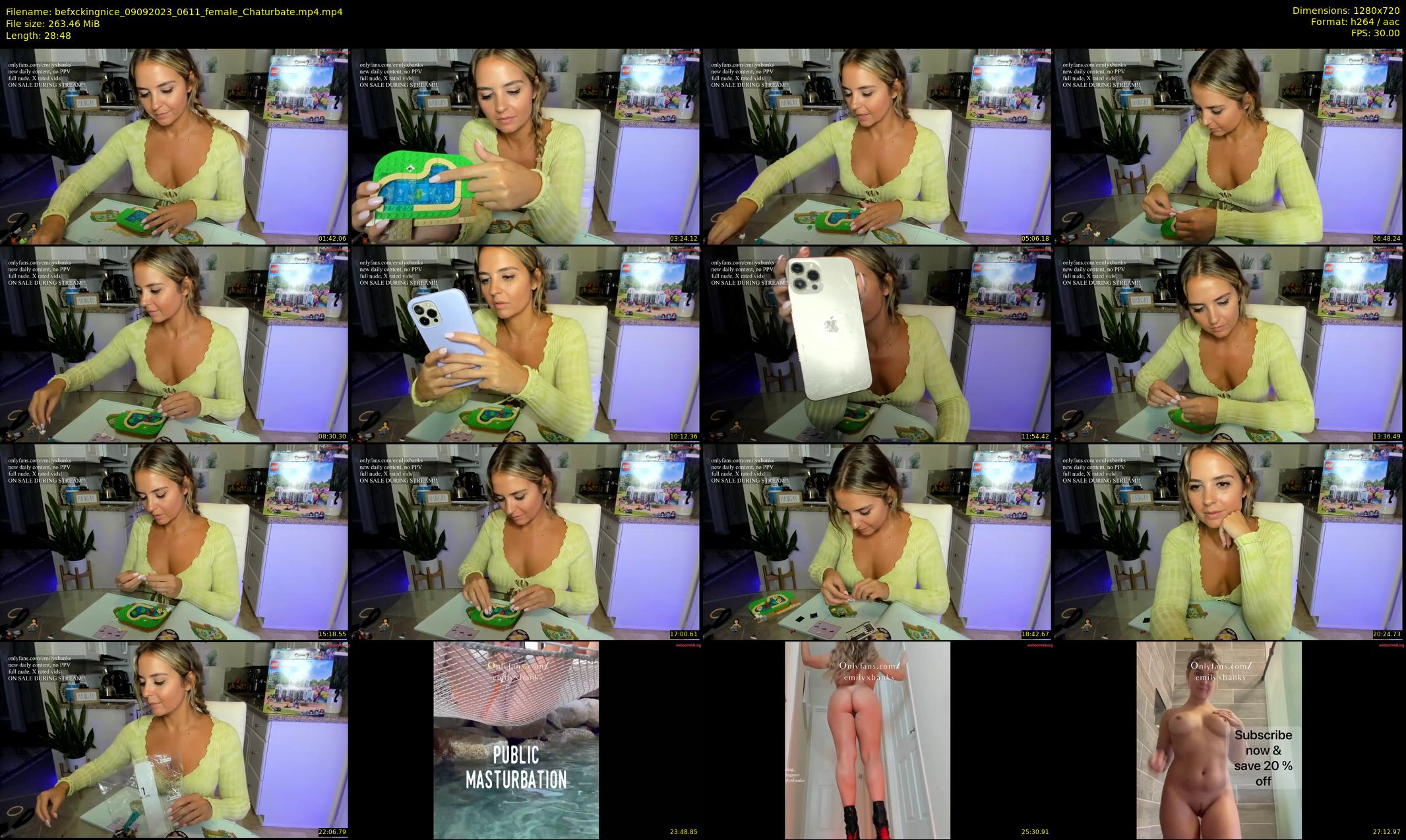 befxckingnice — 29 minute Chaturbate female cam show recording, 720p, Sep 9, 2023