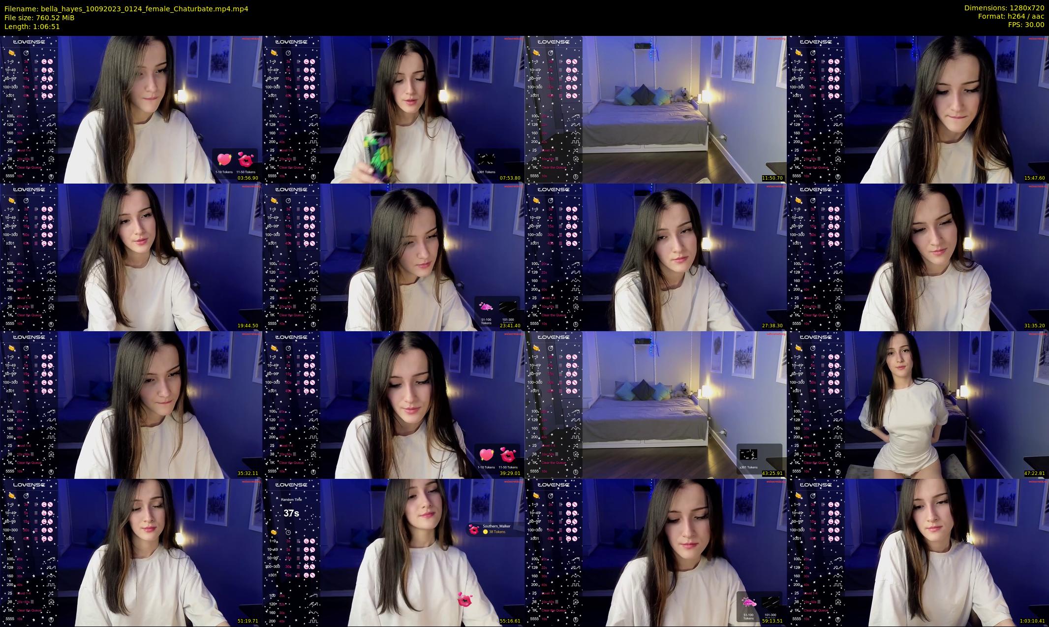 bella_hayes — 67 minute Chaturbate female cam show recording, 720p, Sep 10, 2023