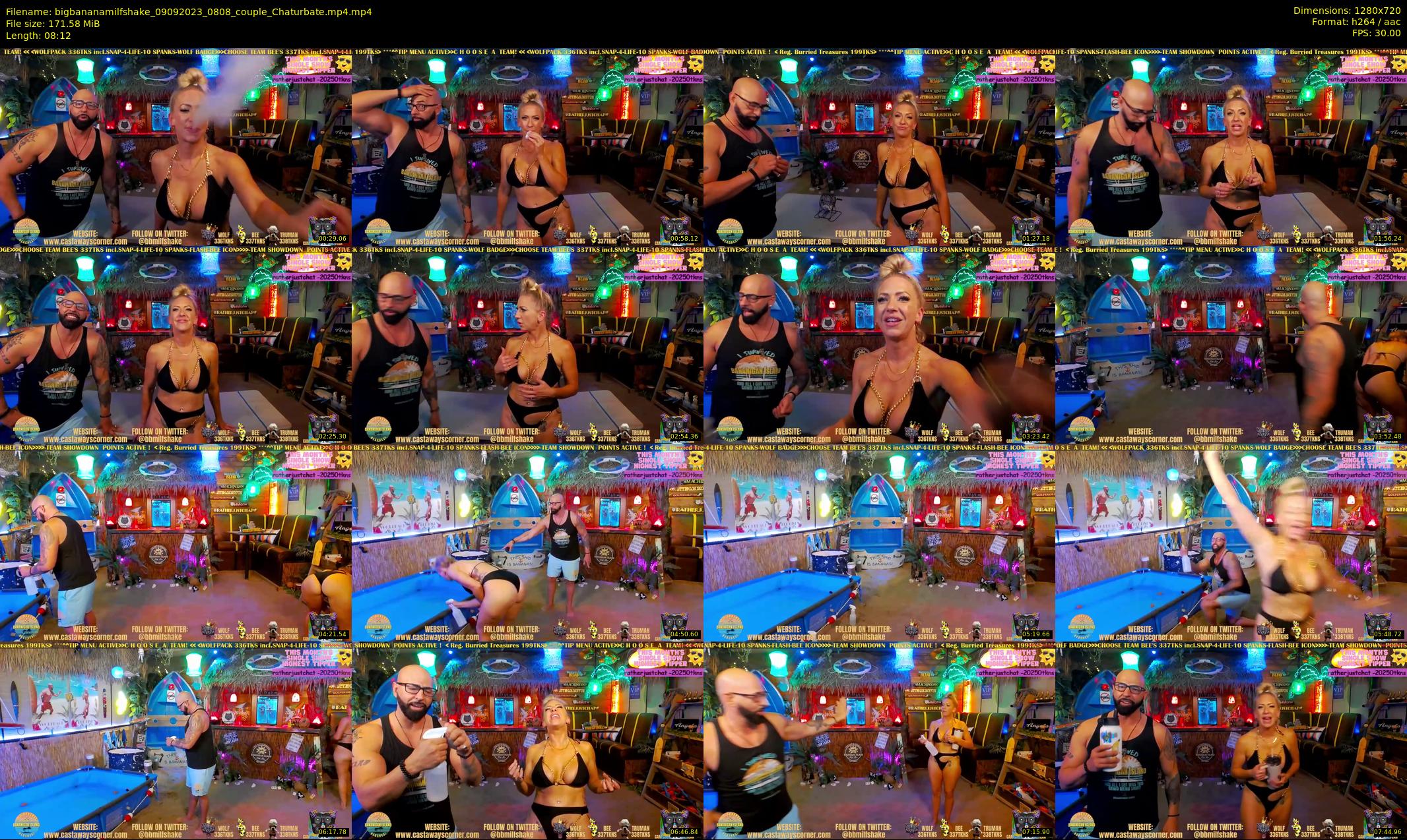 bigbananamilfshake — 9 minute Chaturbate couple cam show recording, 720p, Sep 9, 2023