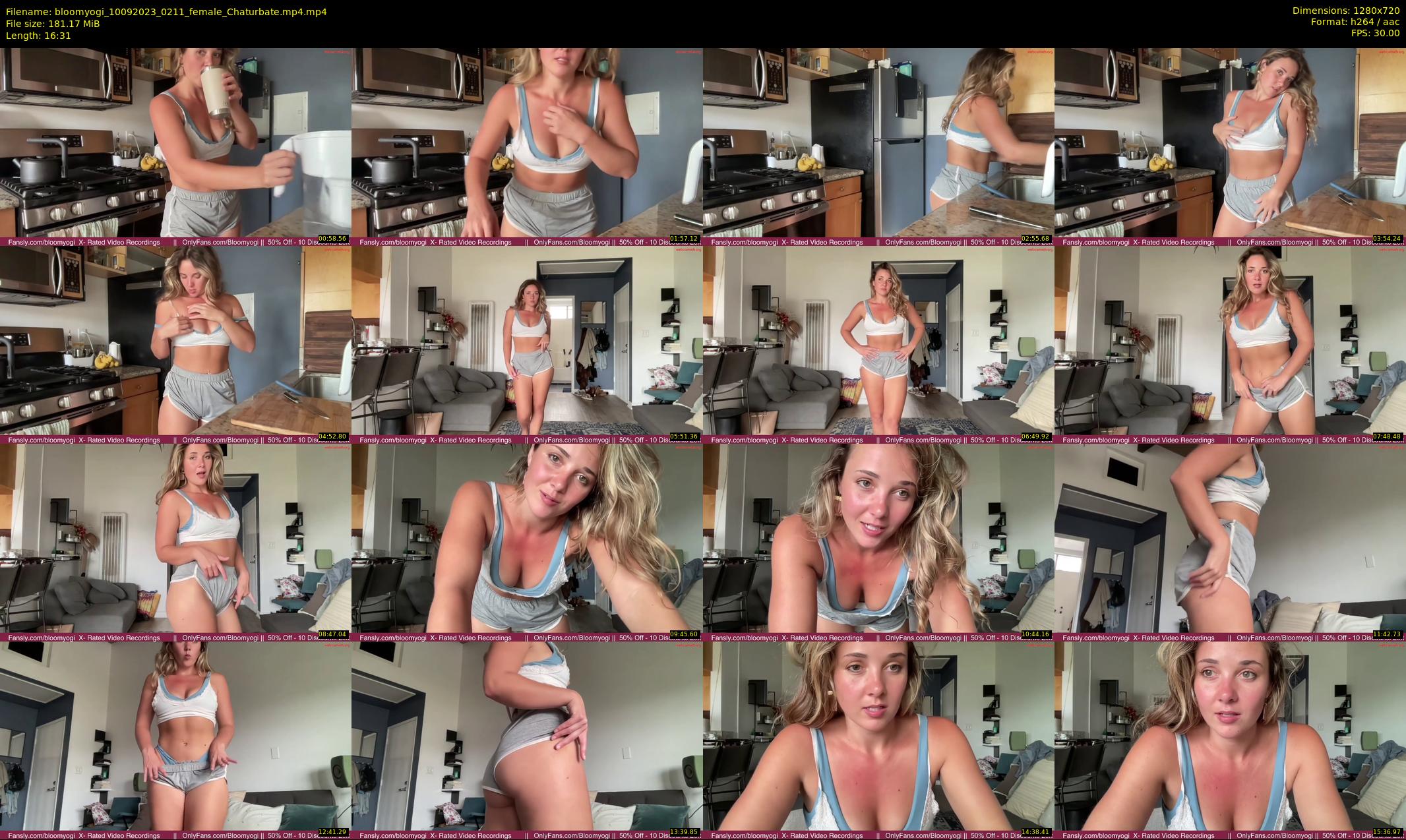 bloomyogi — 17 minute Chaturbate female cam show recording, 720p, Sep 10, 2023