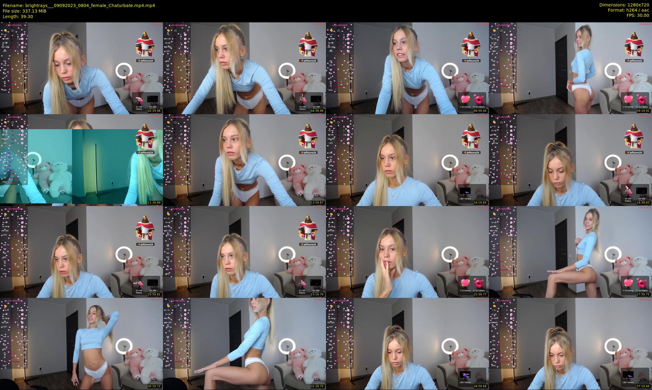 brightrays__ — 40 minute Chaturbate female cam show recording, 720p, Sep 9, 2023