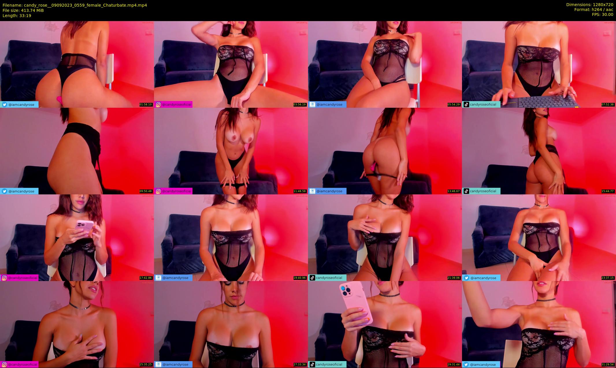 candy_rose_ — 34 minute Chaturbate female cam show recording, 720p, Sep 9, 2023
