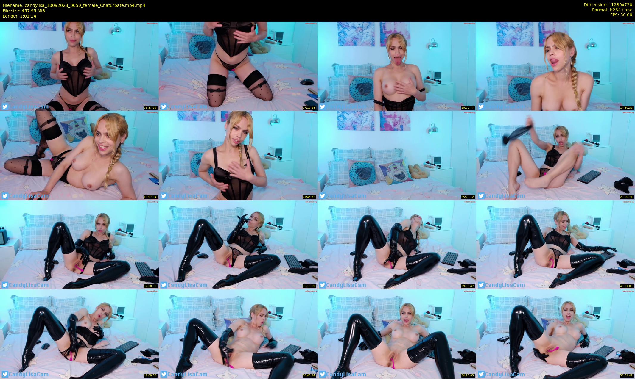candylisa — 62 minute Chaturbate female cam show recording, 720p, Sep 10, 2023