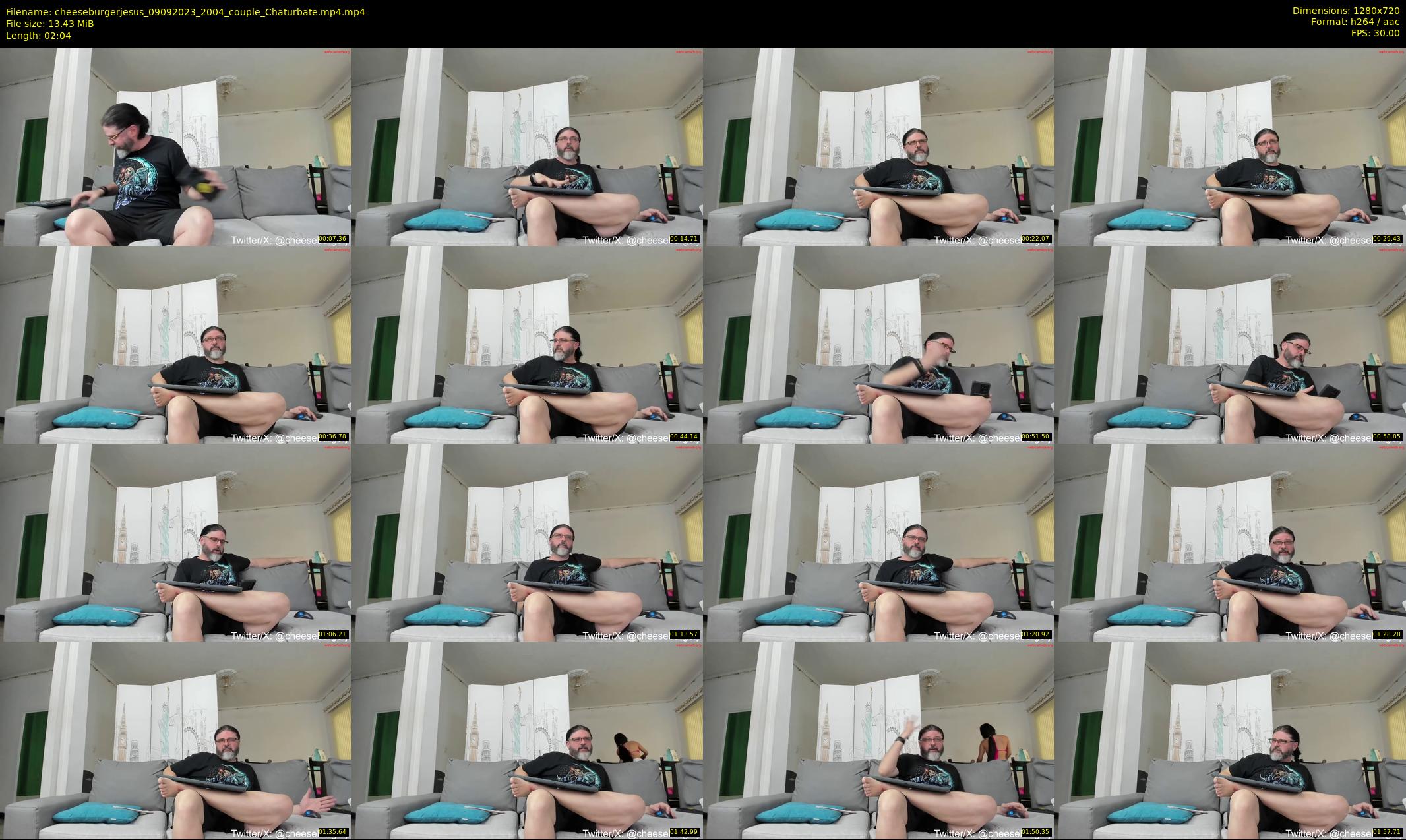 cheeseburgerjesus — 3 minute Chaturbate couple cam show recording, 720p, Sep 9, 2023