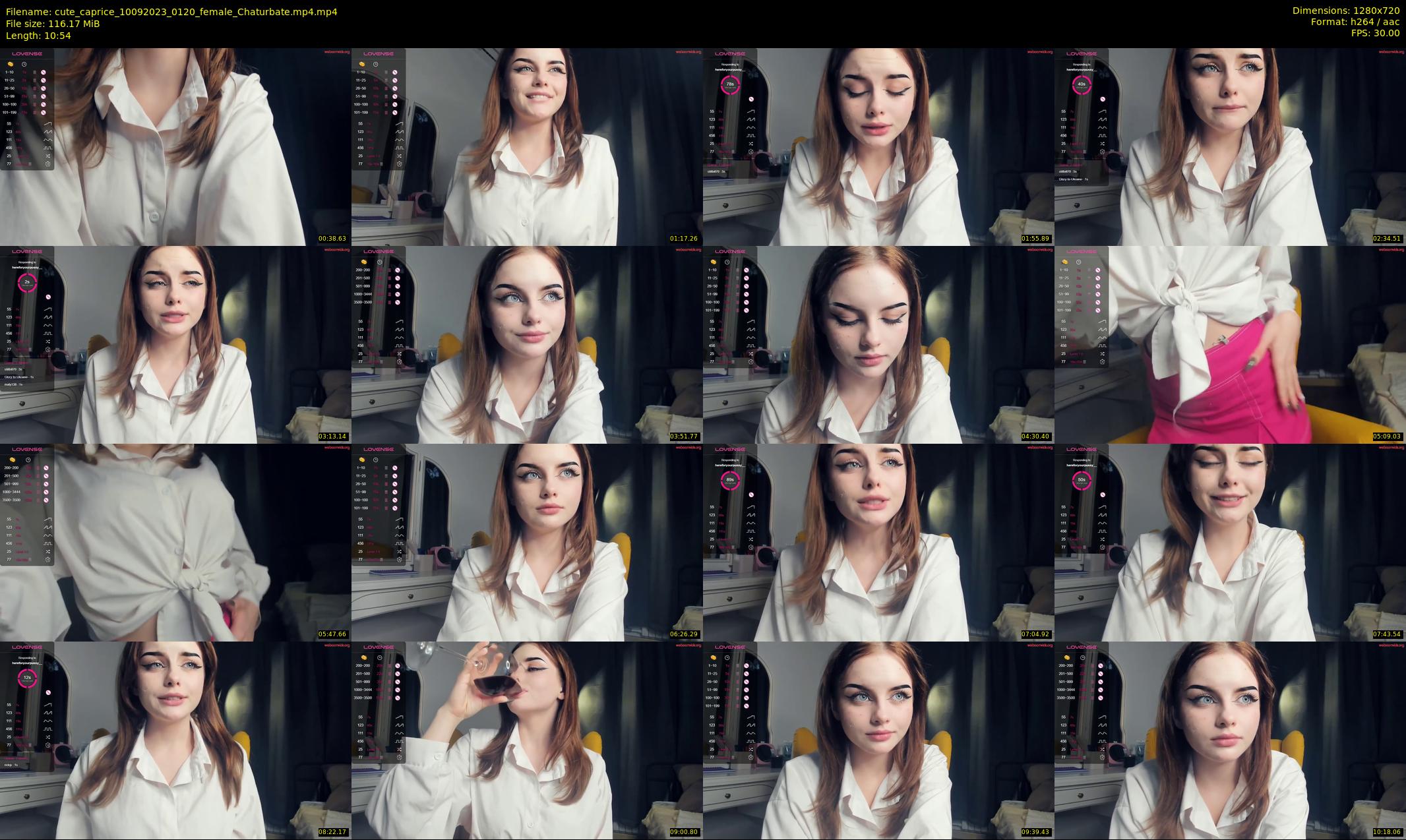 cute_caprice — 11 minute Chaturbate female cam show recording, 720p, Sep 10, 2023