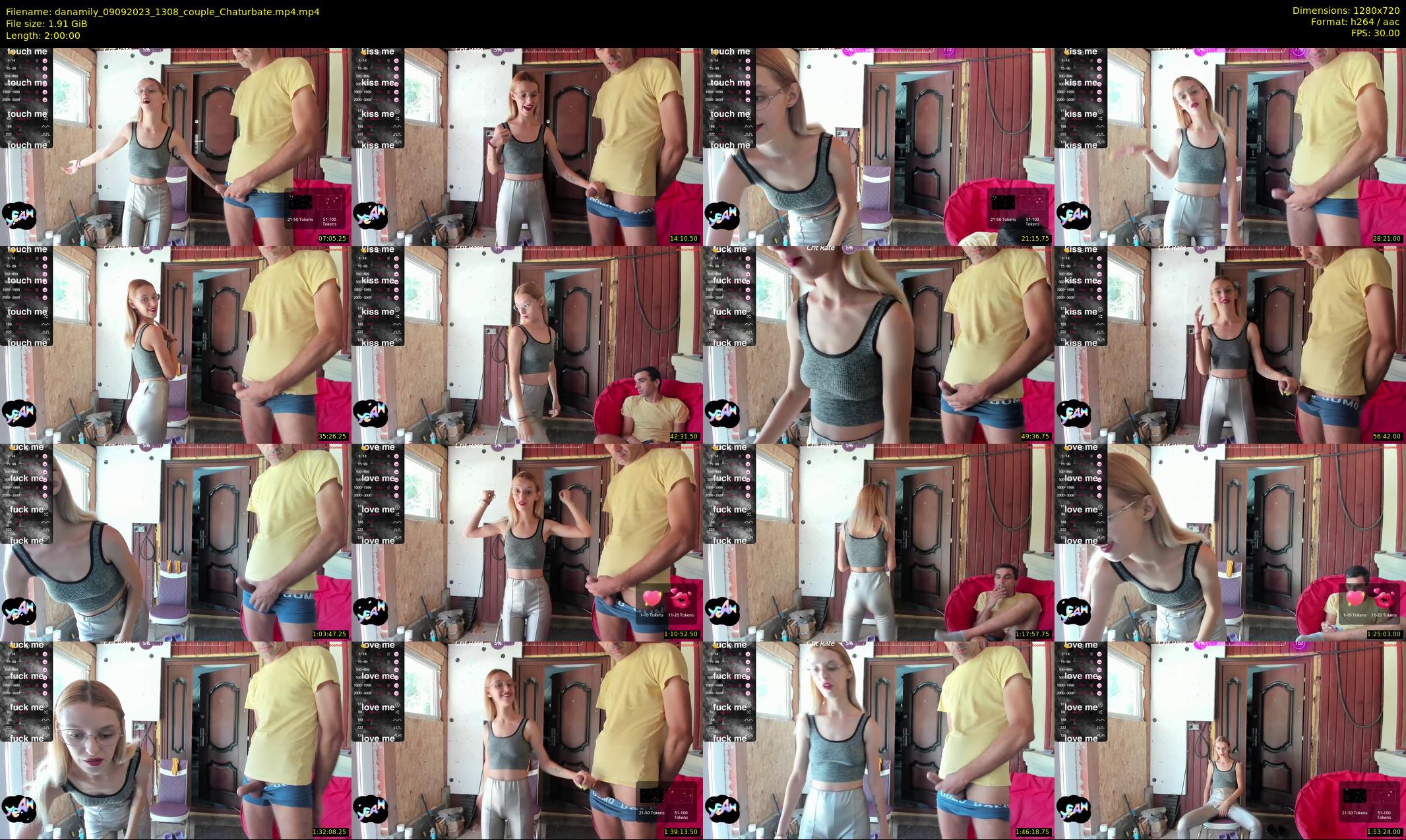 danamily — 120 minute Chaturbate female cam show recording, 720p, Sep 9, 2023