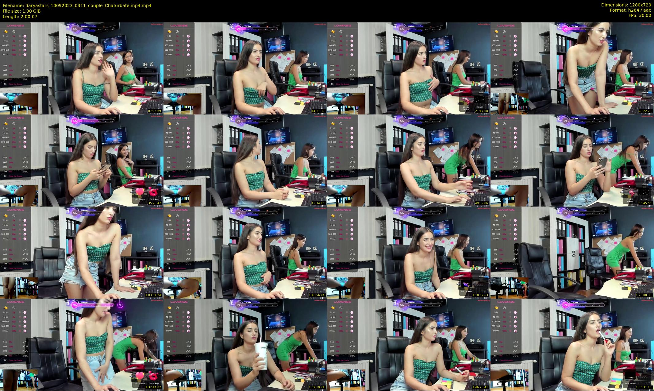daryastars — 121 minute Chaturbate couple cam show recording, 720p, Sep 10, 2023