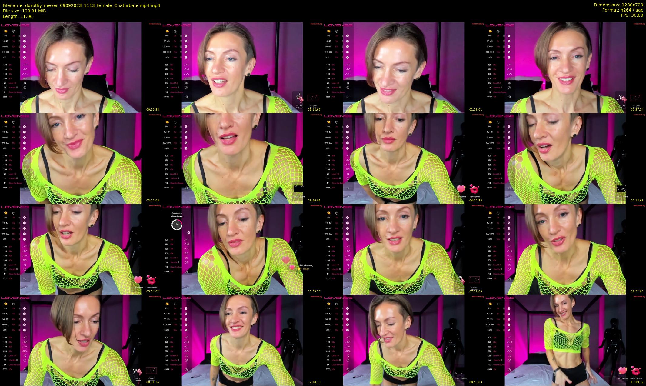 dorothy_meyer — 12 minute Chaturbate female cam show recording, 720p, Sep 9, 2023