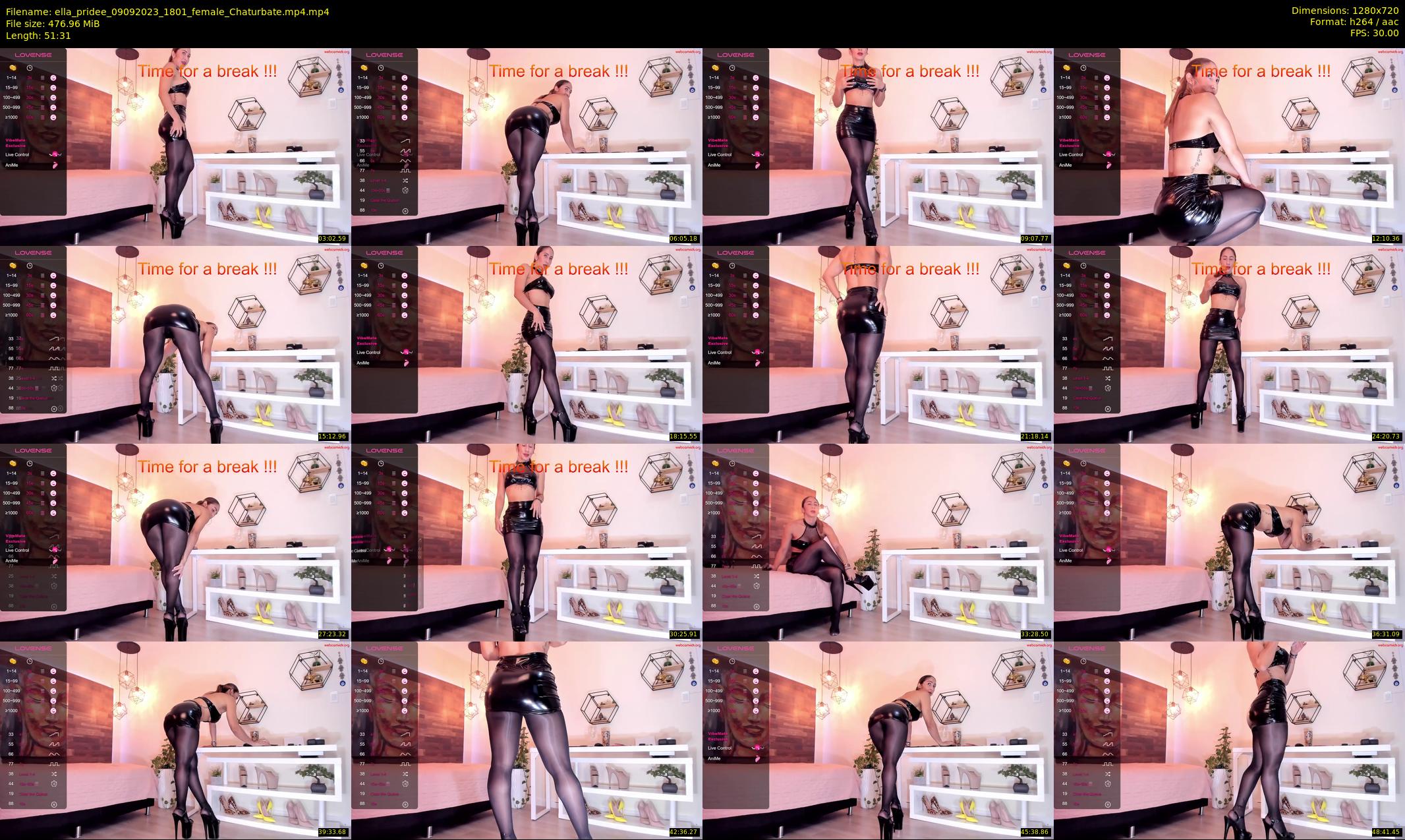 ella_pridee — 52 minute Chaturbate female cam show recording, 720p, Sep 9, 2023