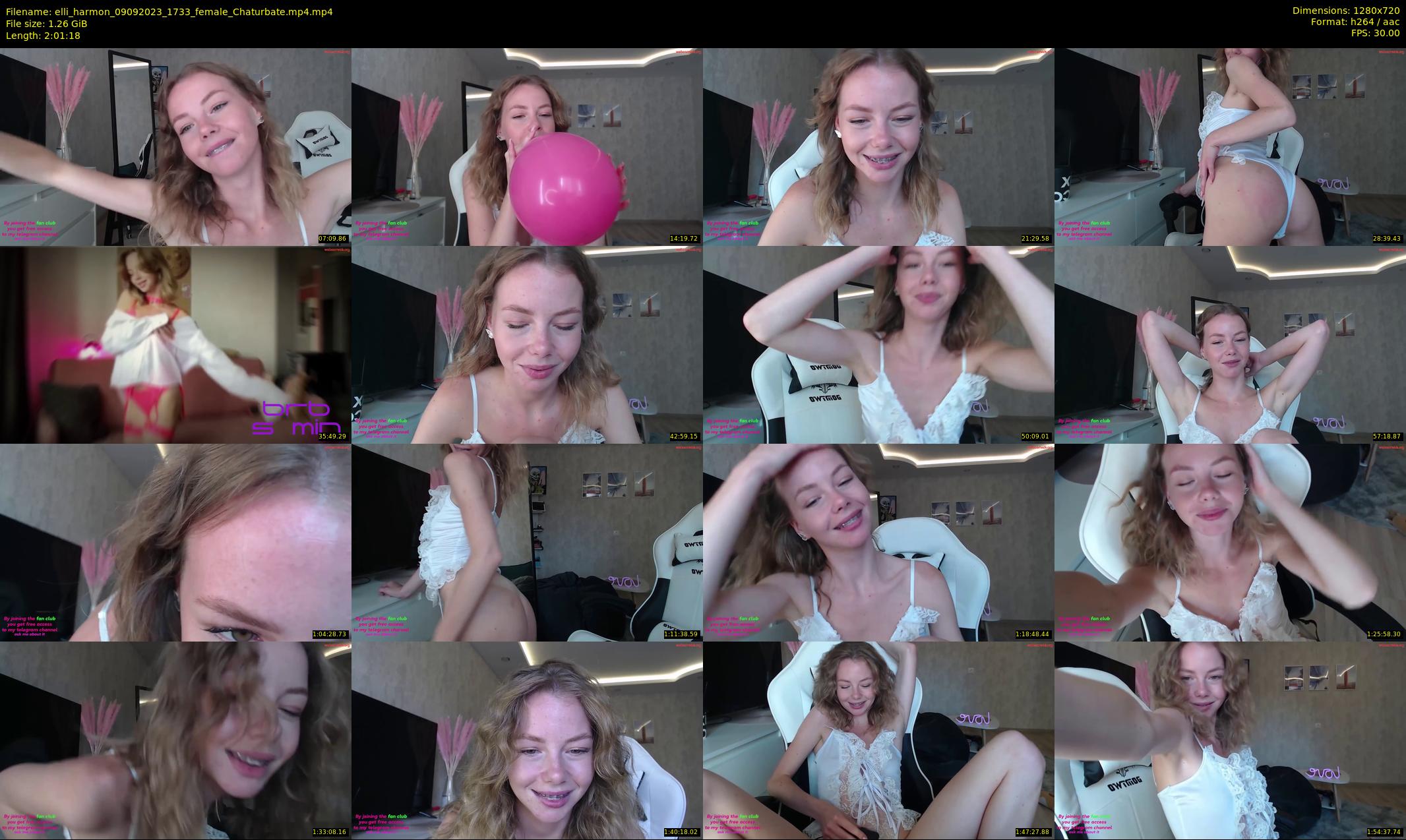 elli_harmon — 122 minute Chaturbate female cam show recording, 720p, Sep 9, 2023