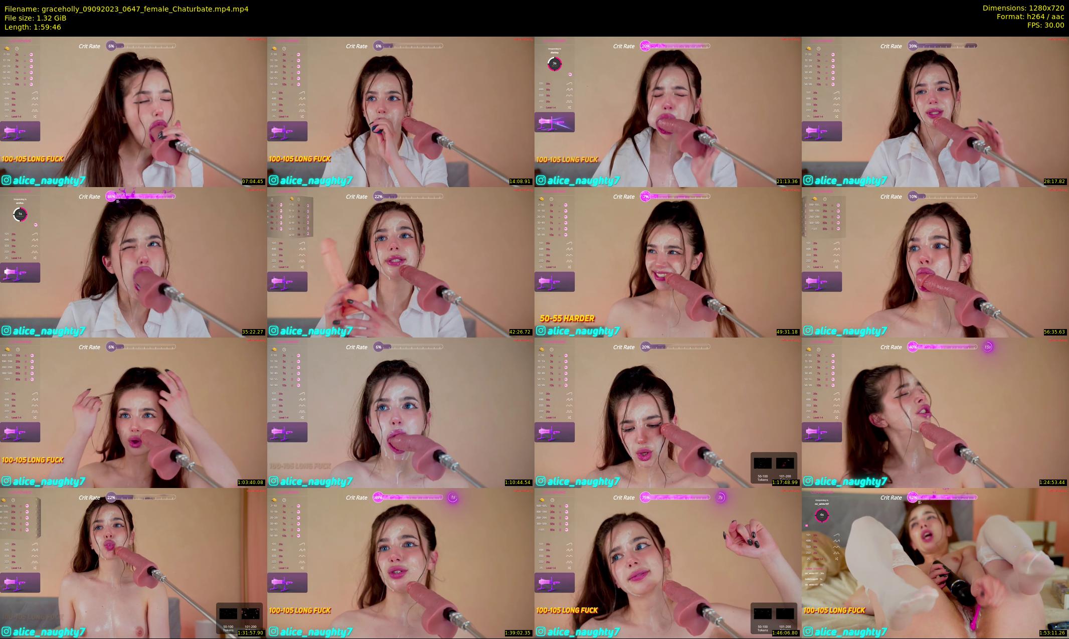 graceholly — 120 minute Chaturbate female cam show recording, 720p, Sep 9, 2023