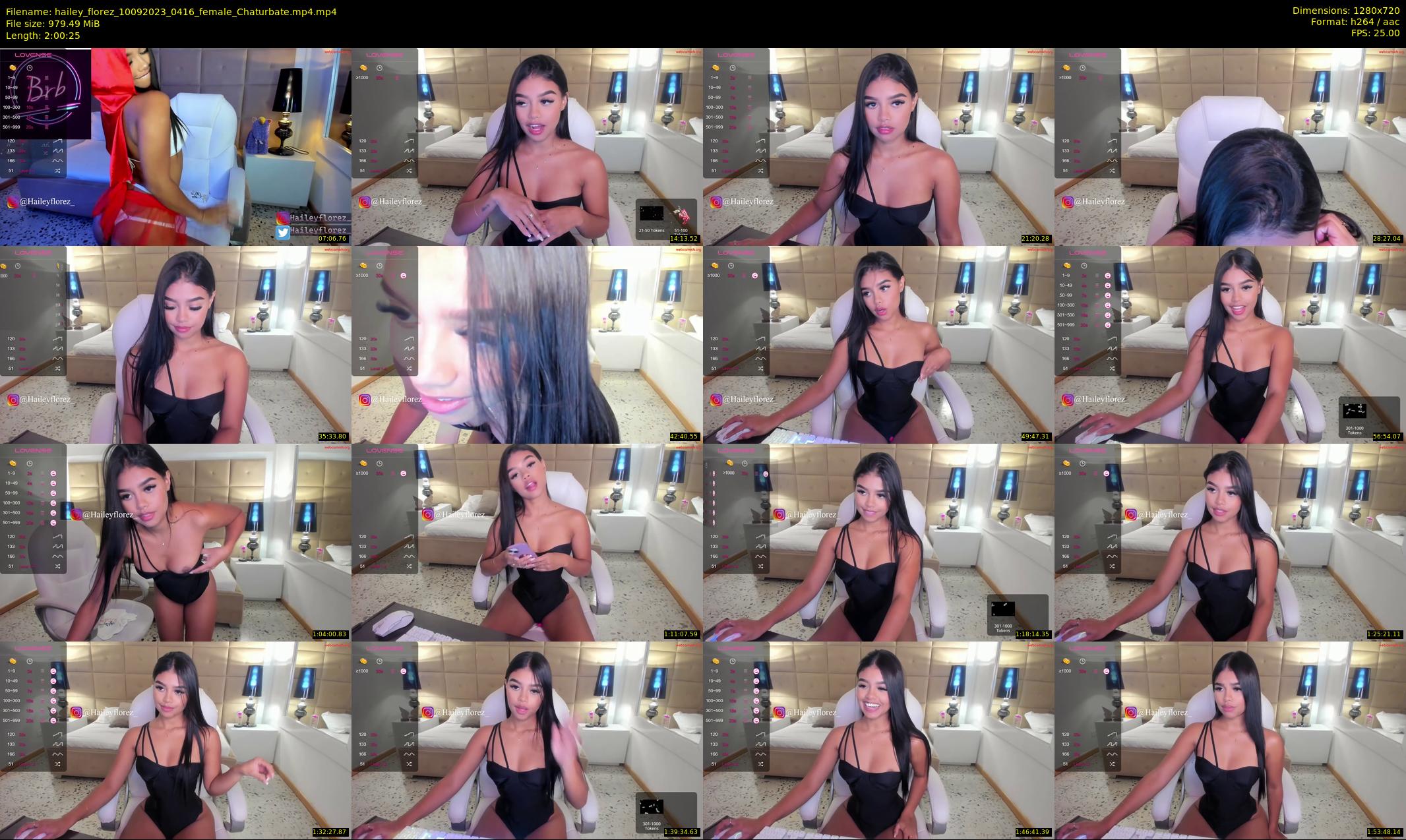 hailey_florez — 121 minute Chaturbate female cam show recording, 720p, Sep 10, 2023