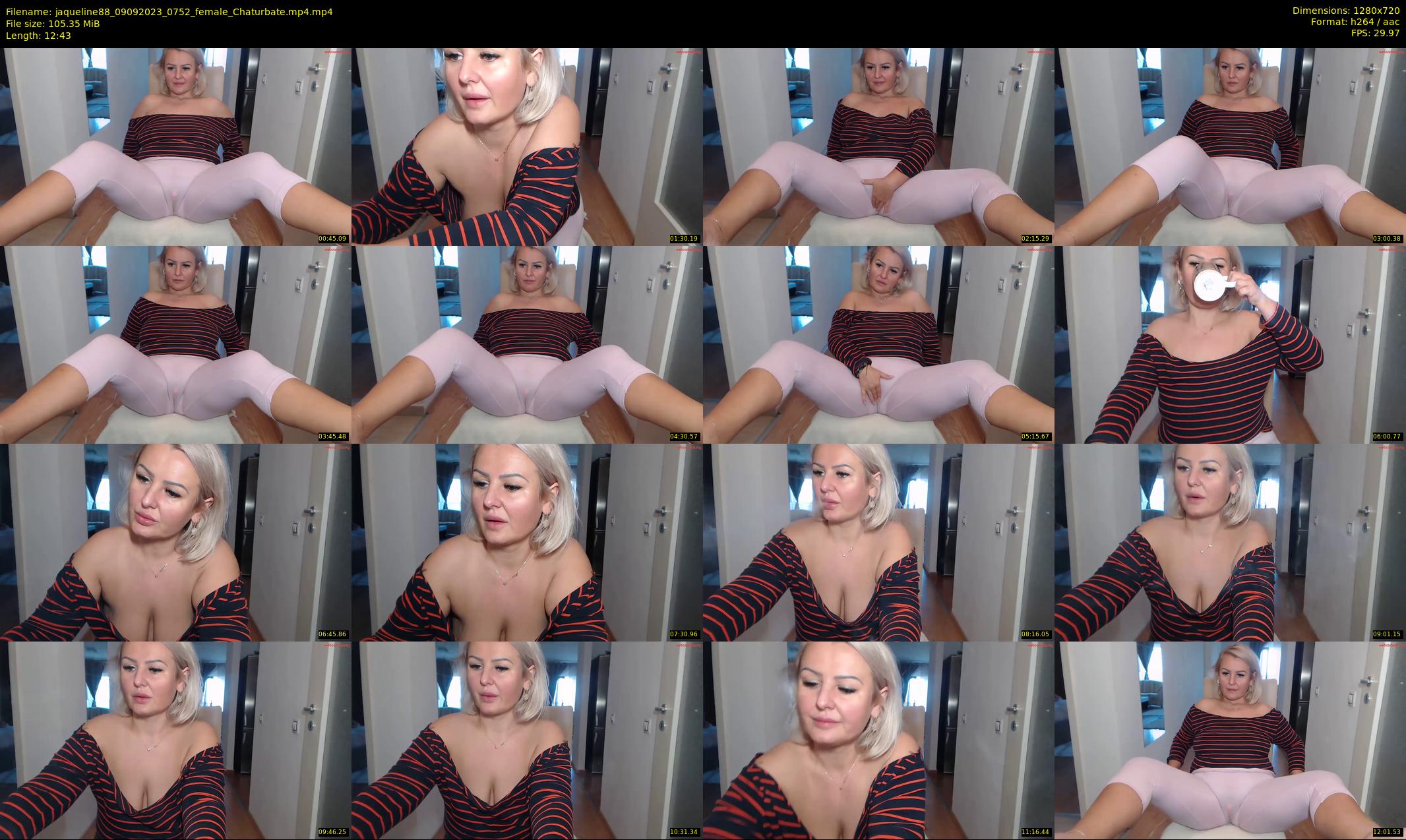 jaqueline88 — 13 minute Chaturbate female cam show recording, 720p, Sep 9, 2023