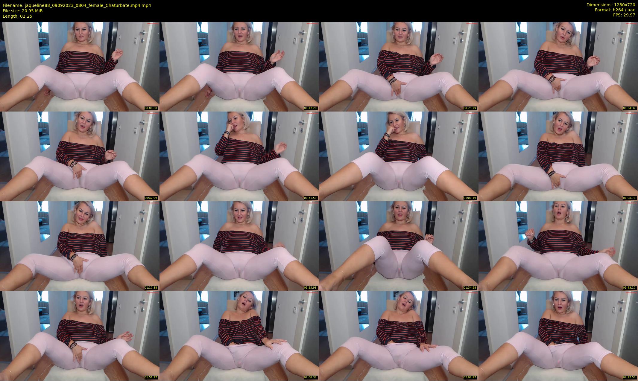 jaqueline88 — 3 minute Chaturbate female cam show recording, 720p, Sep 9, 2023