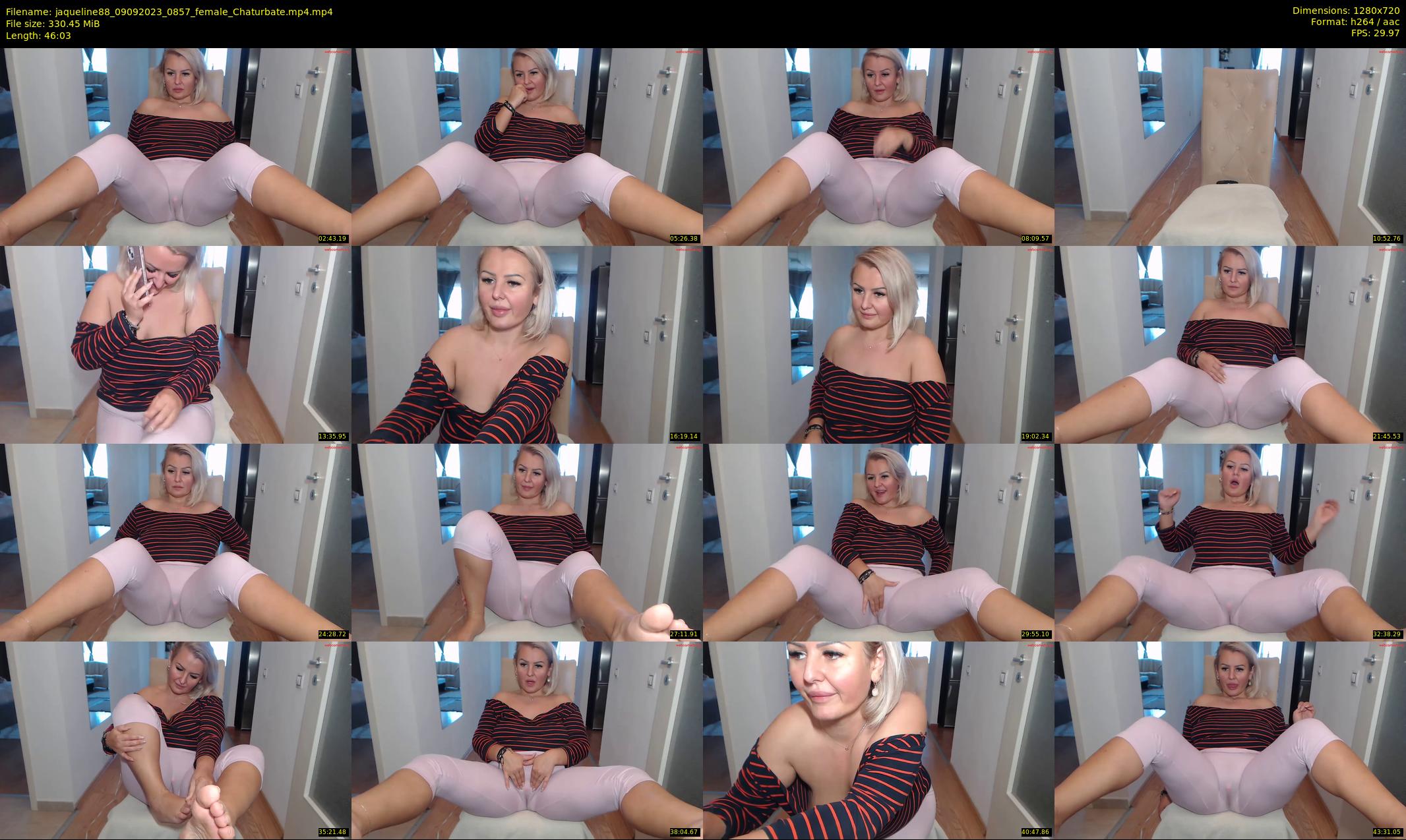 jaqueline88 — 47 minute Chaturbate female cam show recording, 720p, Sep 9, 2023