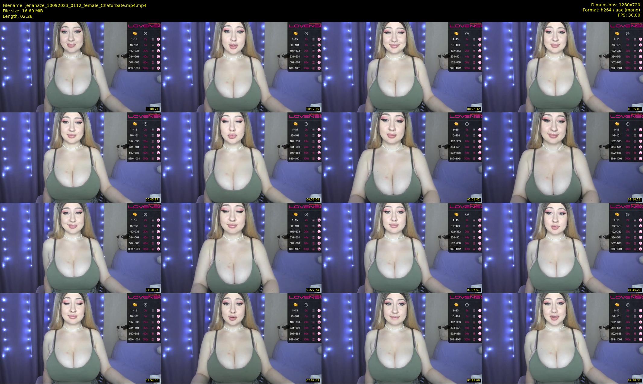 jenahaze — 3 minute Chaturbate female cam show recording, 720p, Sep 10, 2023