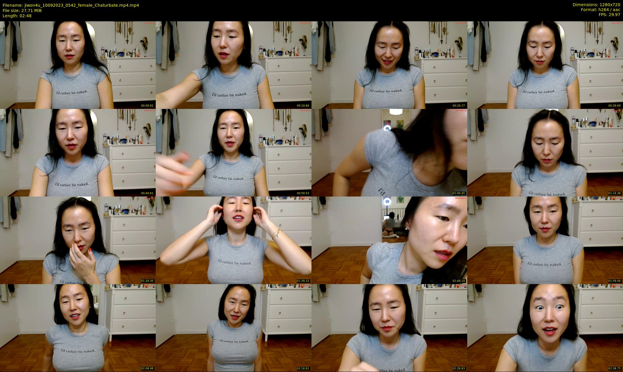jiwon4u — 3 minute Chaturbate female cam show recording, 720p, Sep 10, 2023