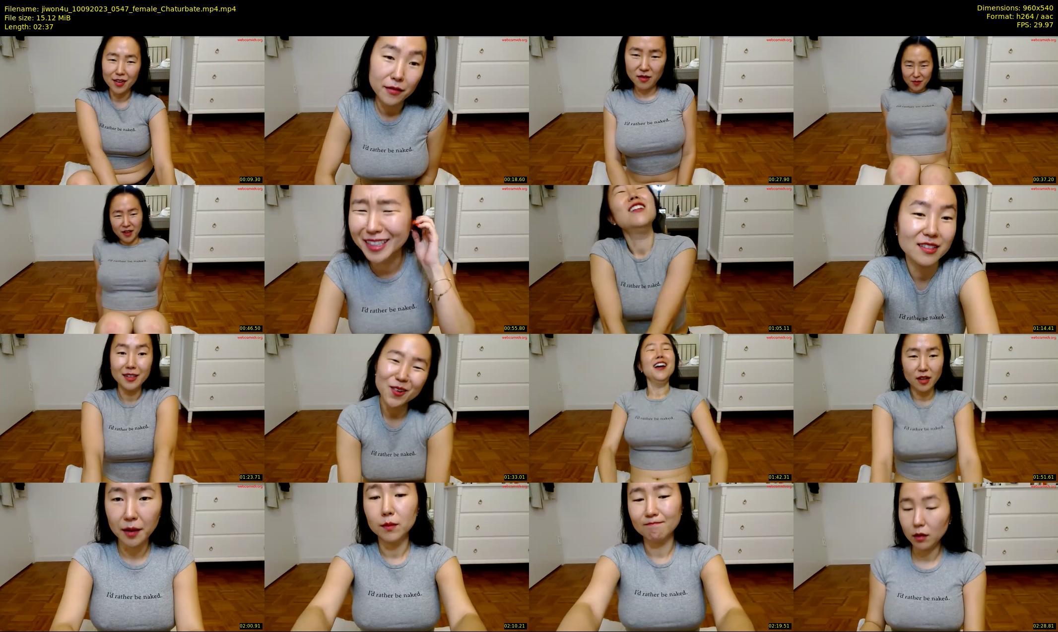 jiwon4u — 3 minute Chaturbate female cam show recording, 480p, Sep 10, 2023