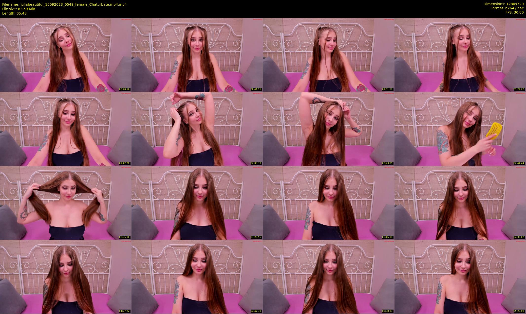 juliabeautiful — 6 minute Chaturbate female cam show recording, 720p, Sep 10, 2023