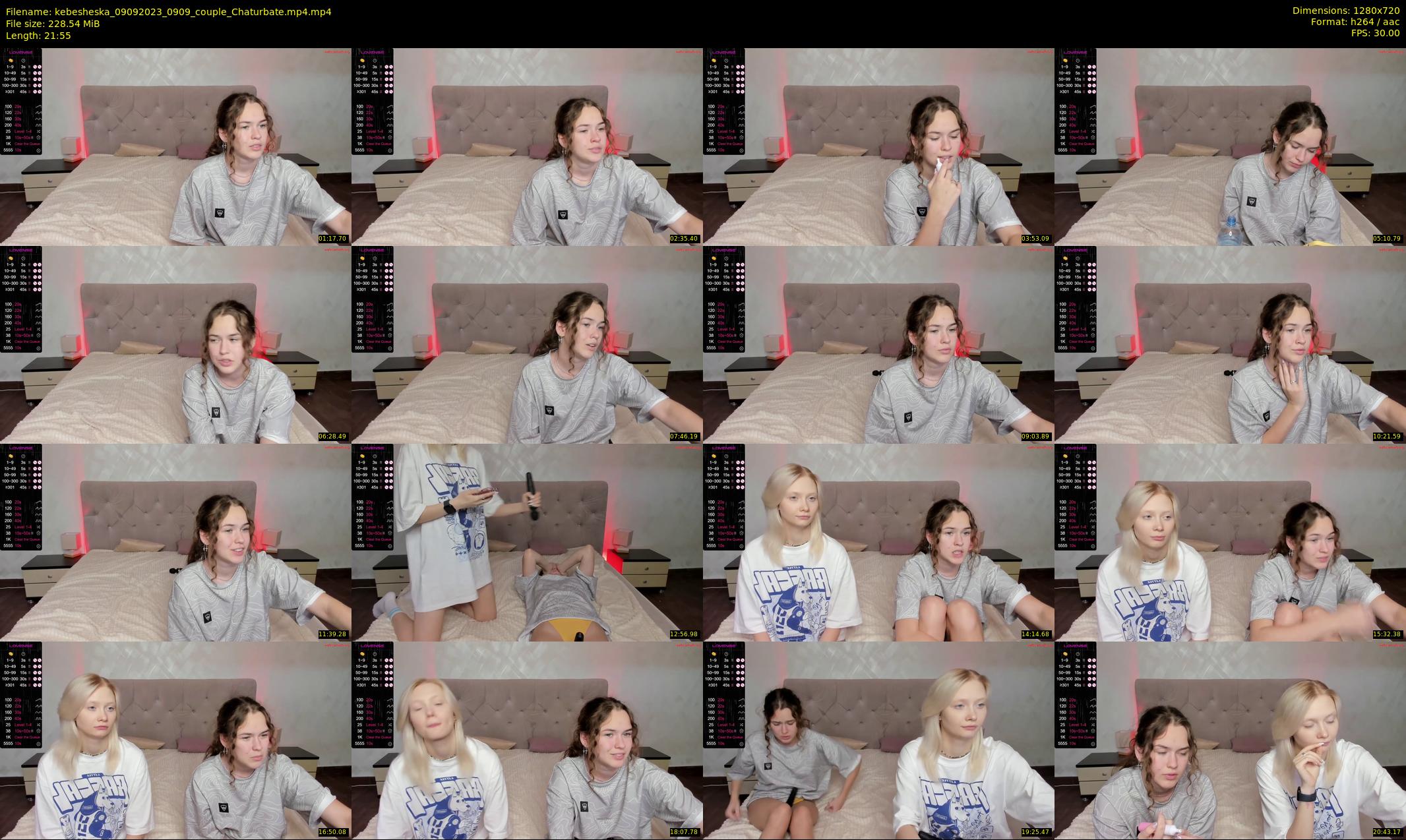 kebesheska — 22 minute Chaturbate couple cam show recording, 720p, Sep 9, 2023