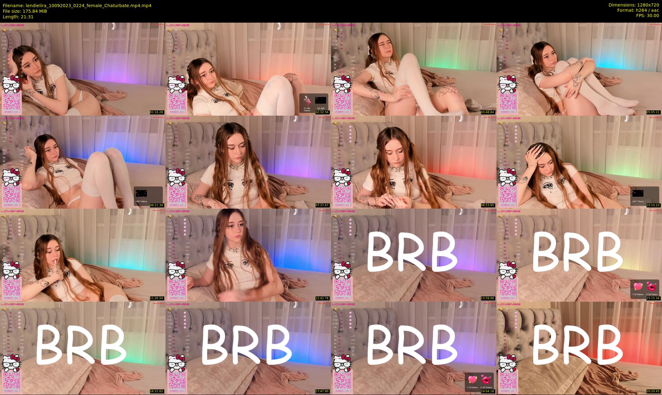 lendielira — 22 minute Chaturbate female cam show recording, 720p, Sep 10, 2023