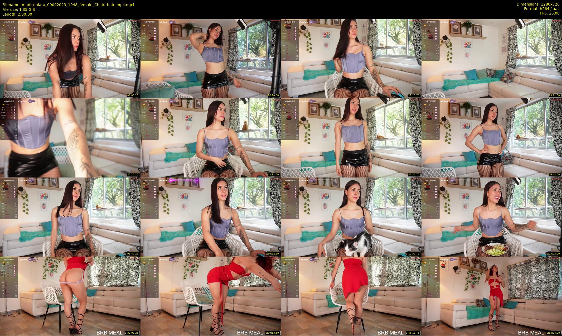madisonlara — 120 minute Chaturbate female cam show recording, 720p, Sep 9, 2023