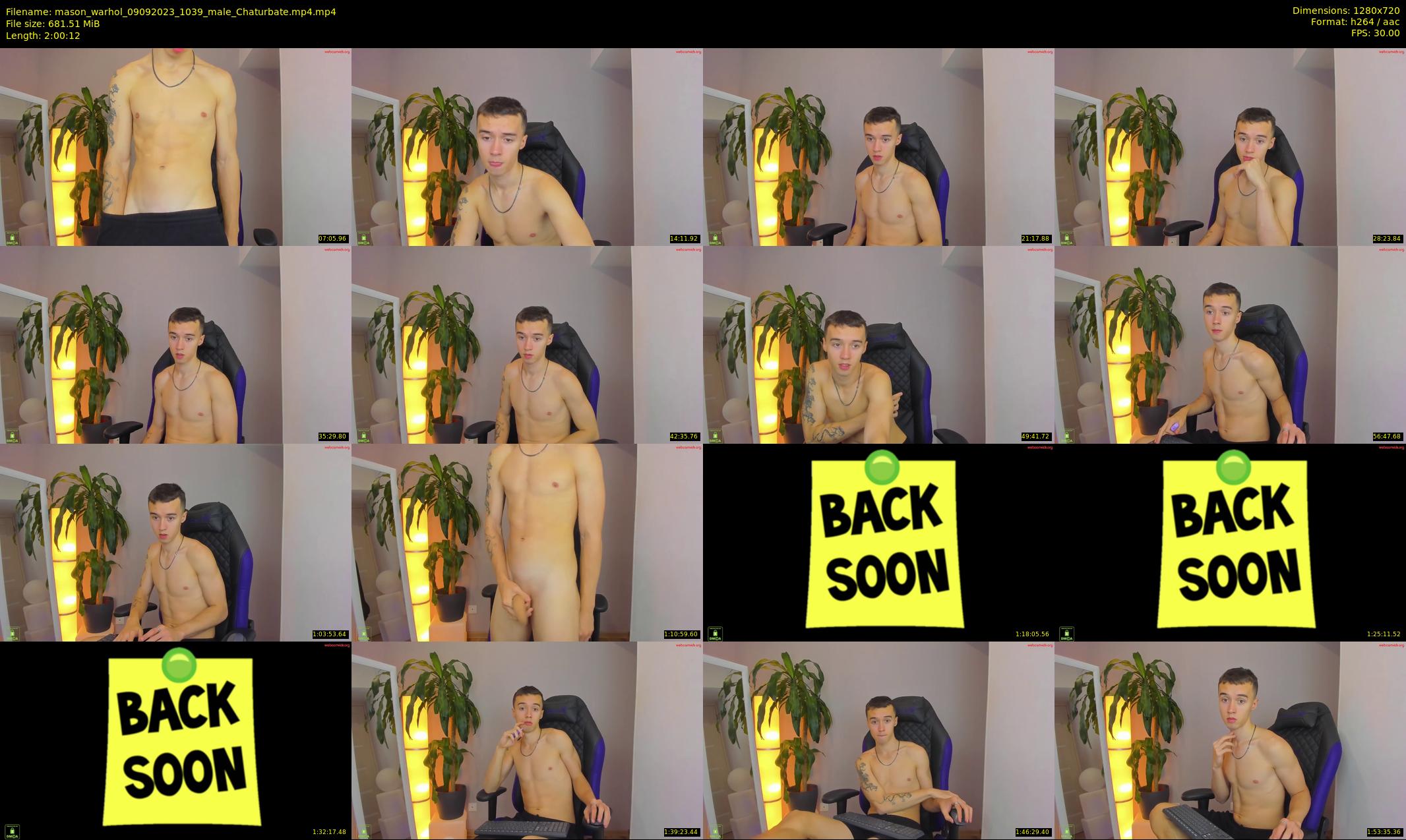mason_warhol — 121 minute Chaturbate male cam show recording, 720p, Sep 9, 2023